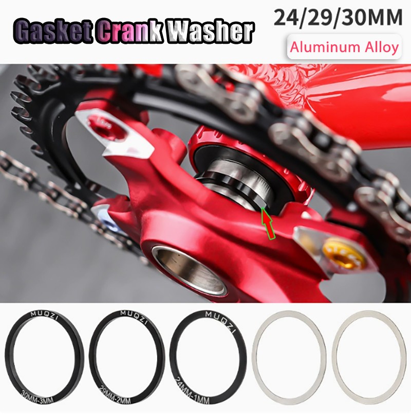 Bike Bottom Bracket Gasket Crank Washer Aluminum Alloy Gasket ID 24mm-30mm