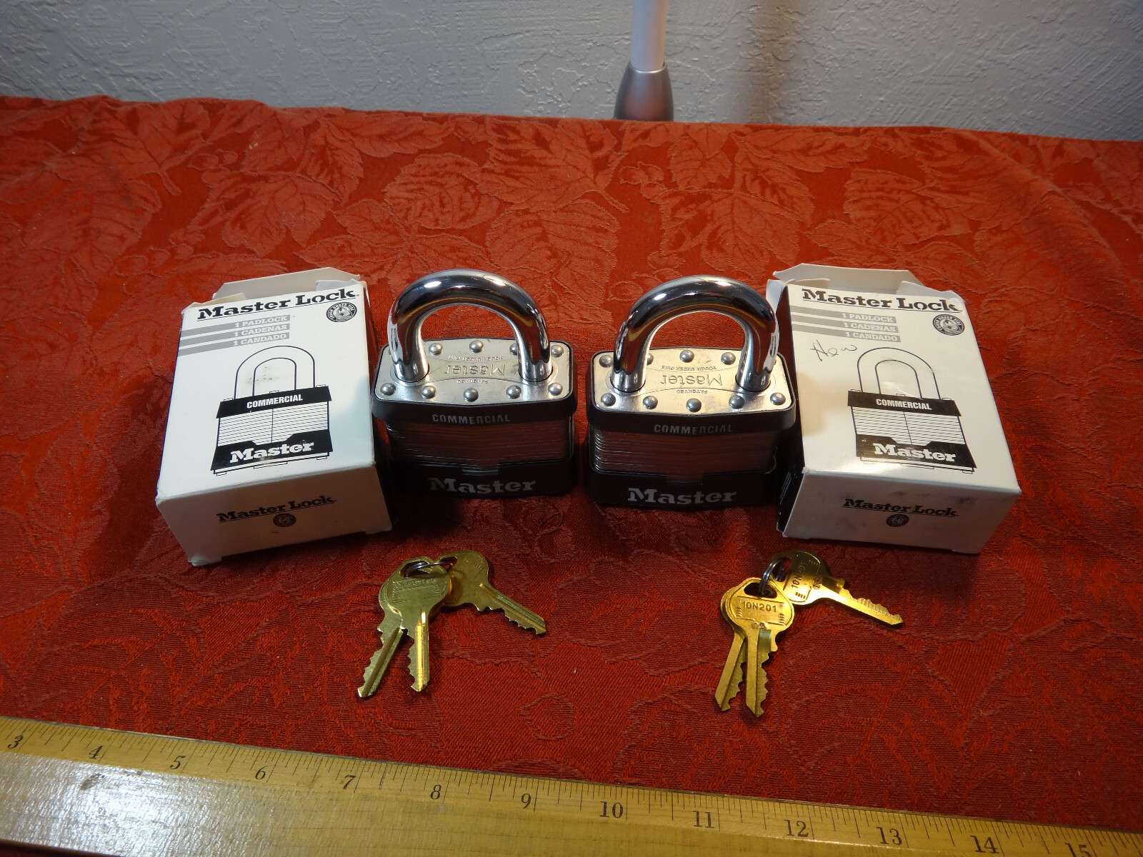 Lot Of 2 Keyed-Alike Master 15KA Commercial Locks With 6 Keys - Free S&H USA