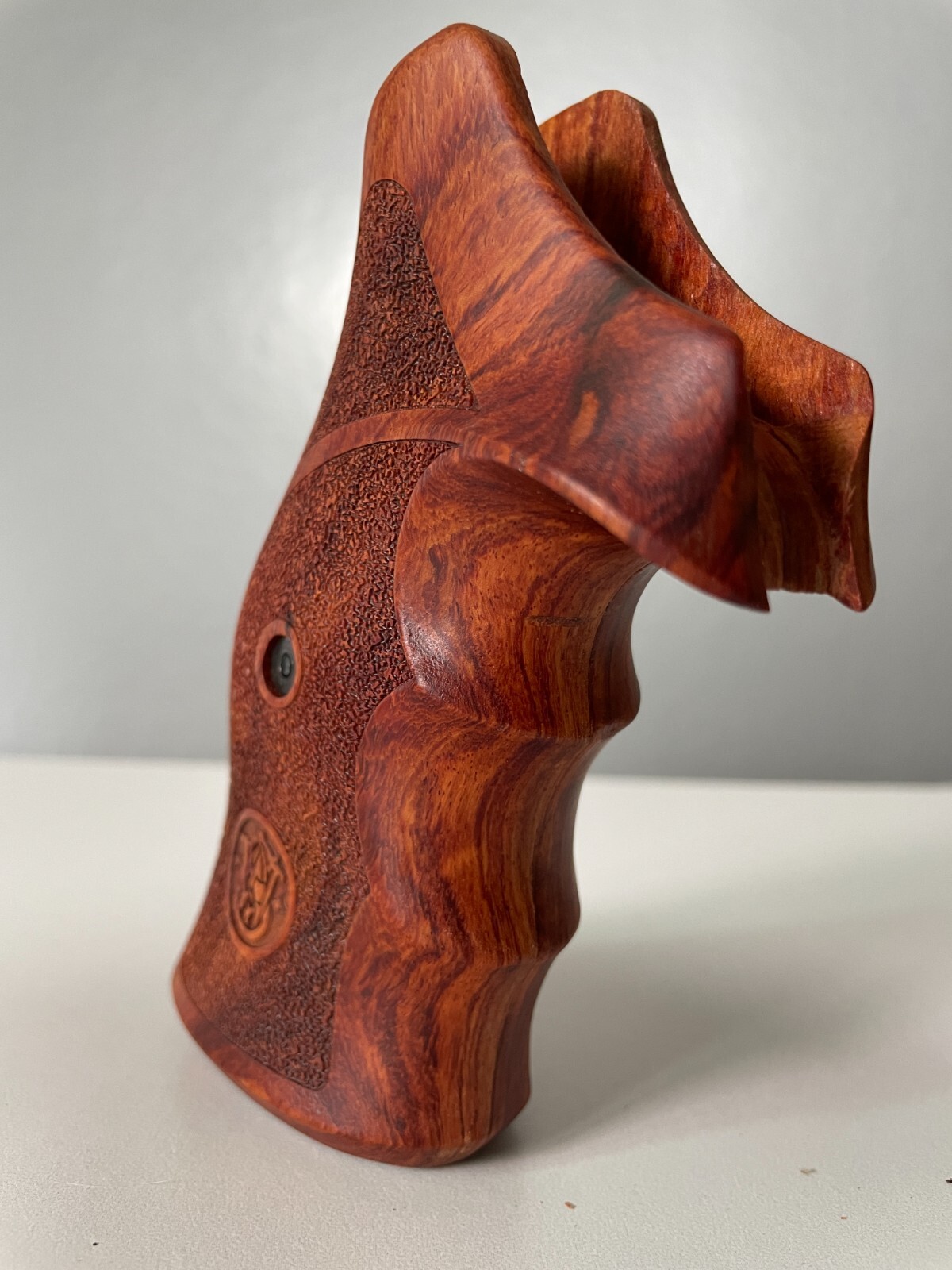 New Hardwood Target Grips Decore For S&W N frame Round Butt Closed Back Strap #2