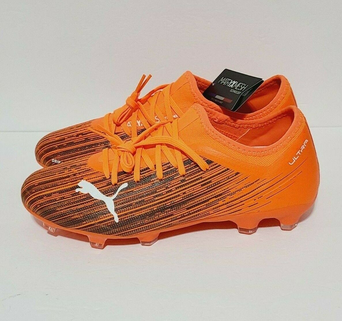 Puma Ultra 3.1 FG/AG Shocking Orange Soccer Cleats Men's 106086-01 Sz 8 US
