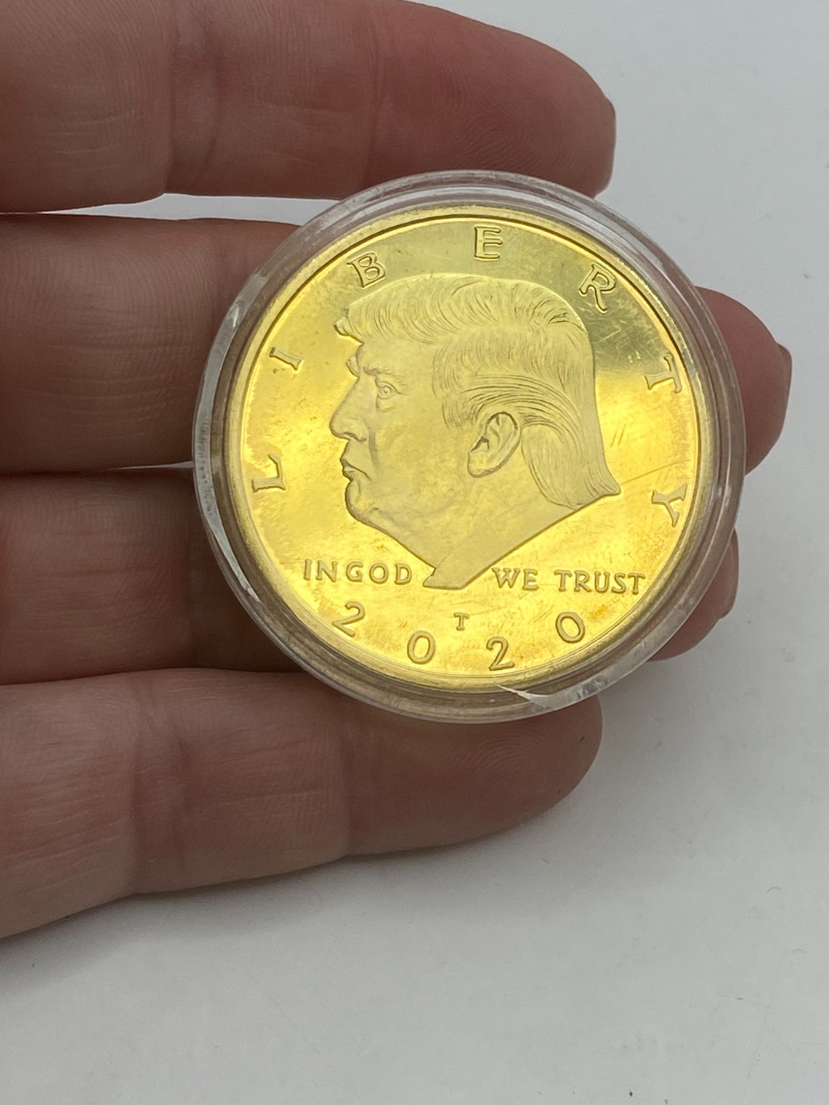 2020 President Donald Trump Liberty Gold Plated EAGLE Commemorative Coin 45TH
