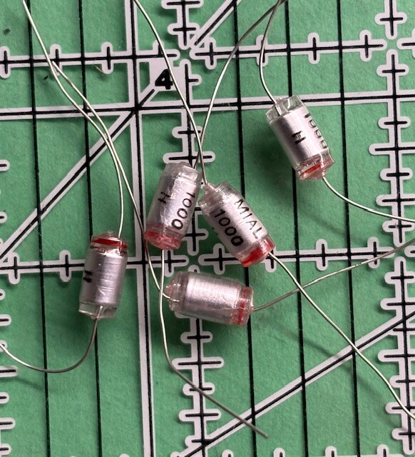 Mial Polystyrene Axial Film Capacitor 100pf 160v 5% Audio  5pcs