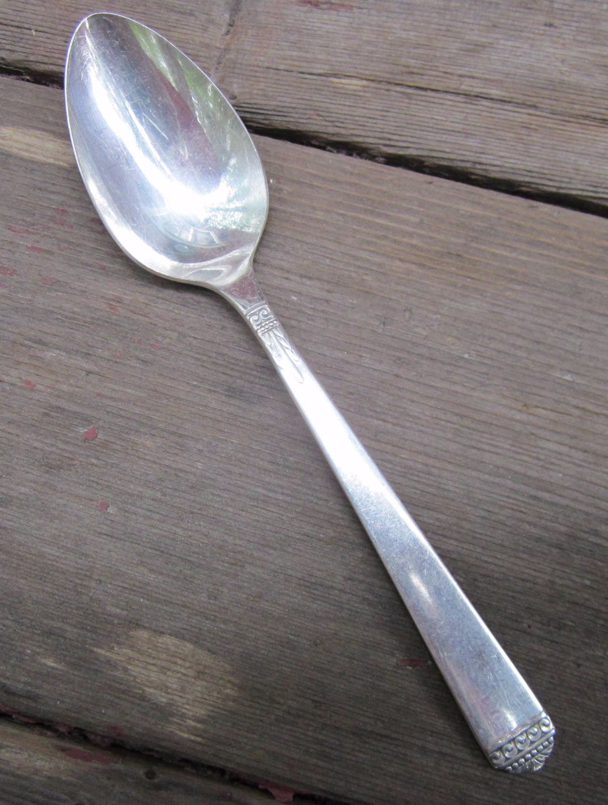 Oneida SURF CLUB Silverplate 1938 Community Discontinued 1pc 7.5" Oval SoupSpoon