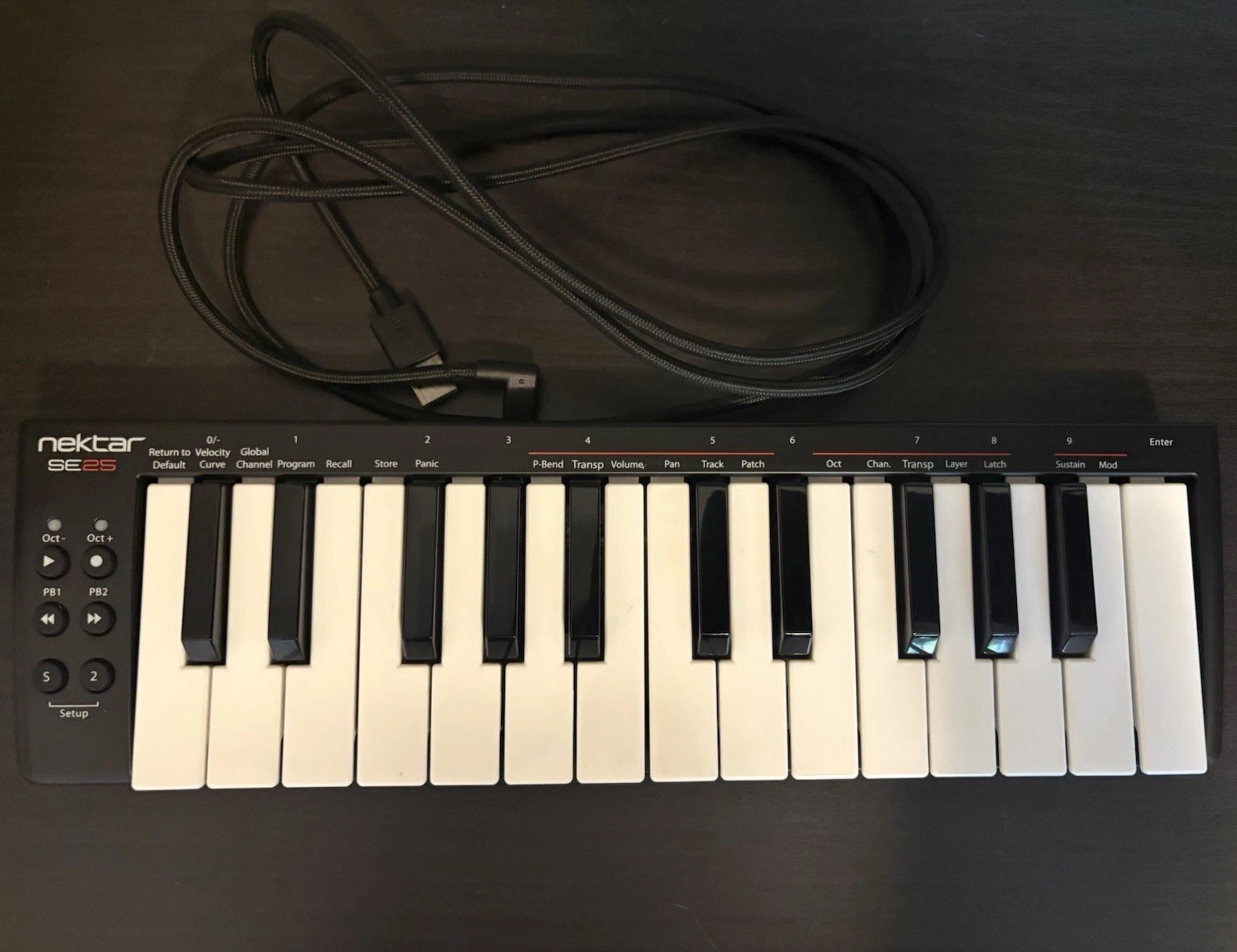 Nektar SE25 25-Key Synth USB MIDI Keyboard Controller, Tested & Working