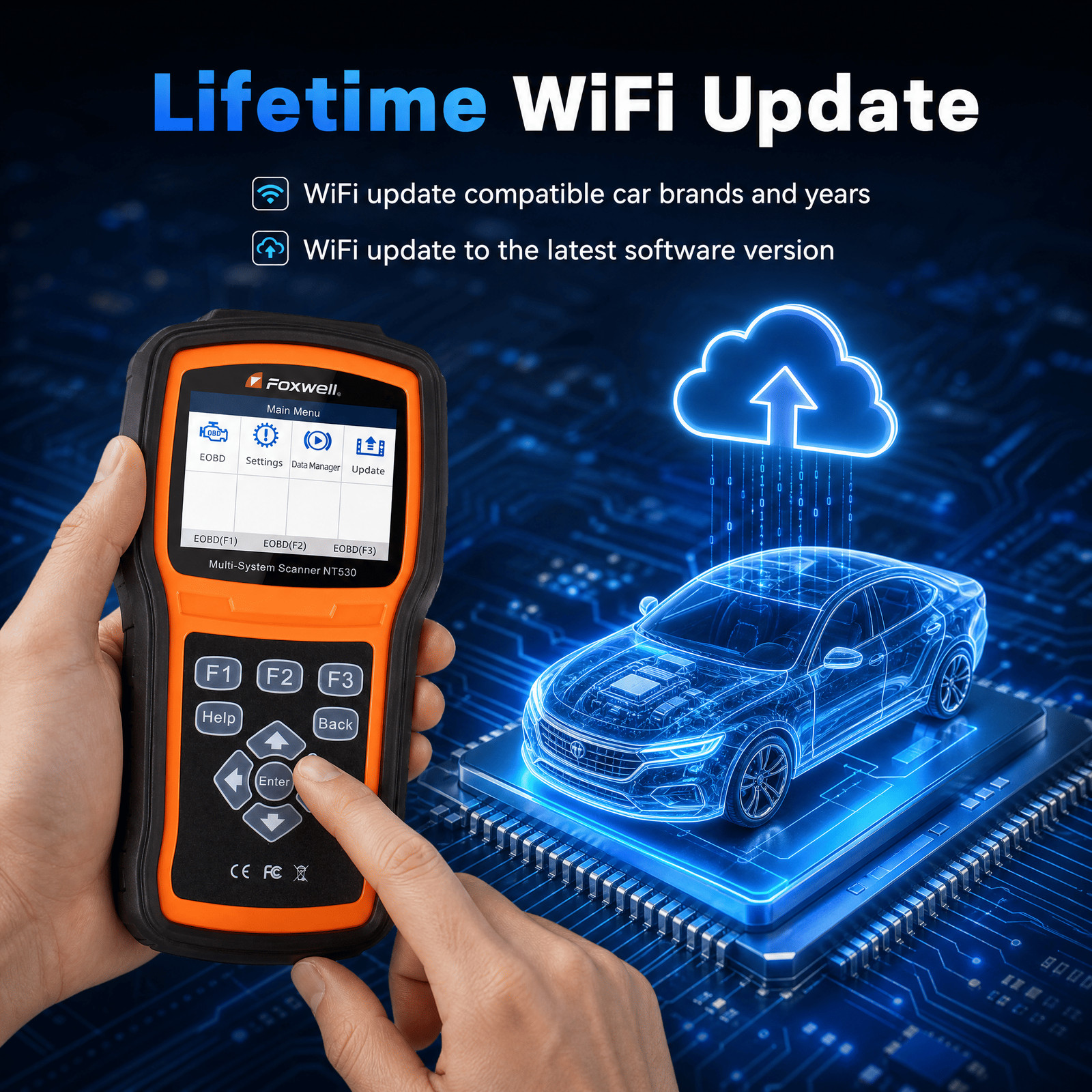 FOXWELL NT530Plus For SUBARU Bidirectional OBD2 Diagnostic Scanner Tool 25+Reset