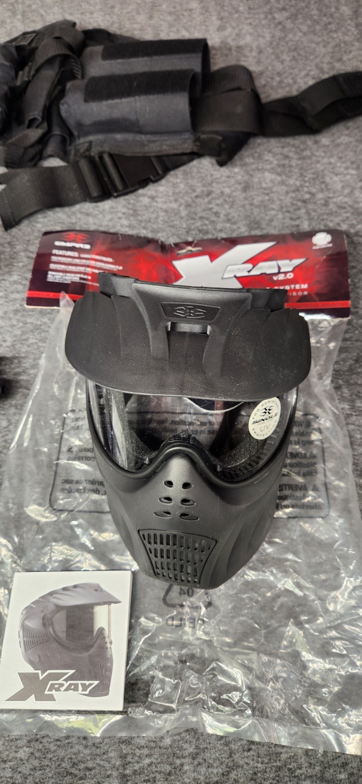 Spider Vector Paint Ball Gun Marker lot with accessories and mask