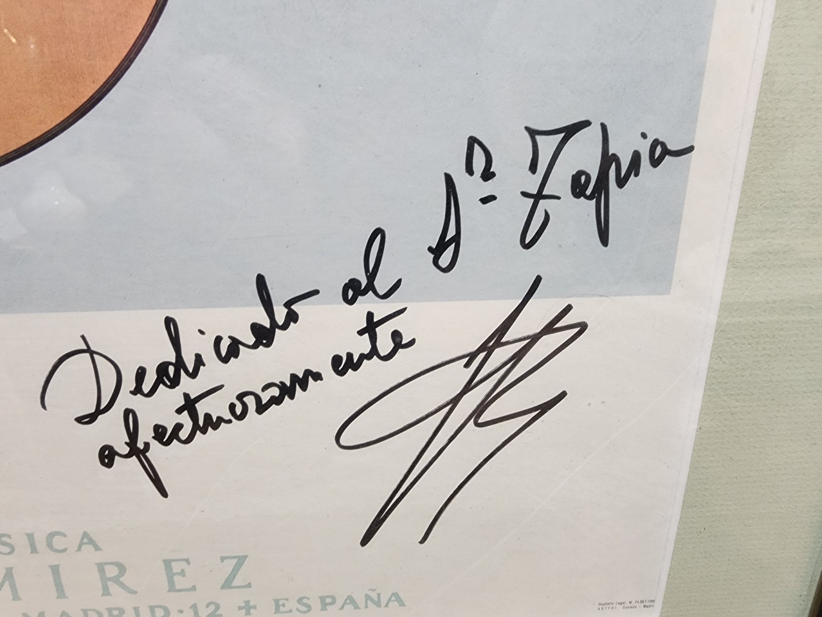 Jose Ramirez III, Luthier, Signed and Framed Poster, VERY NICE!