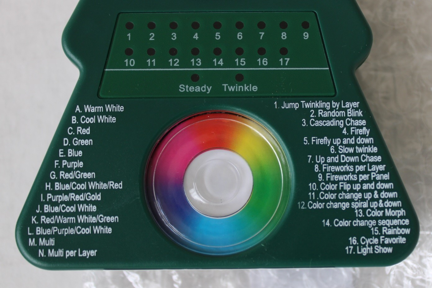 READ DESCRIPTION Santa's Best Christmas Tree Remote Control 201T2-1801B1W
