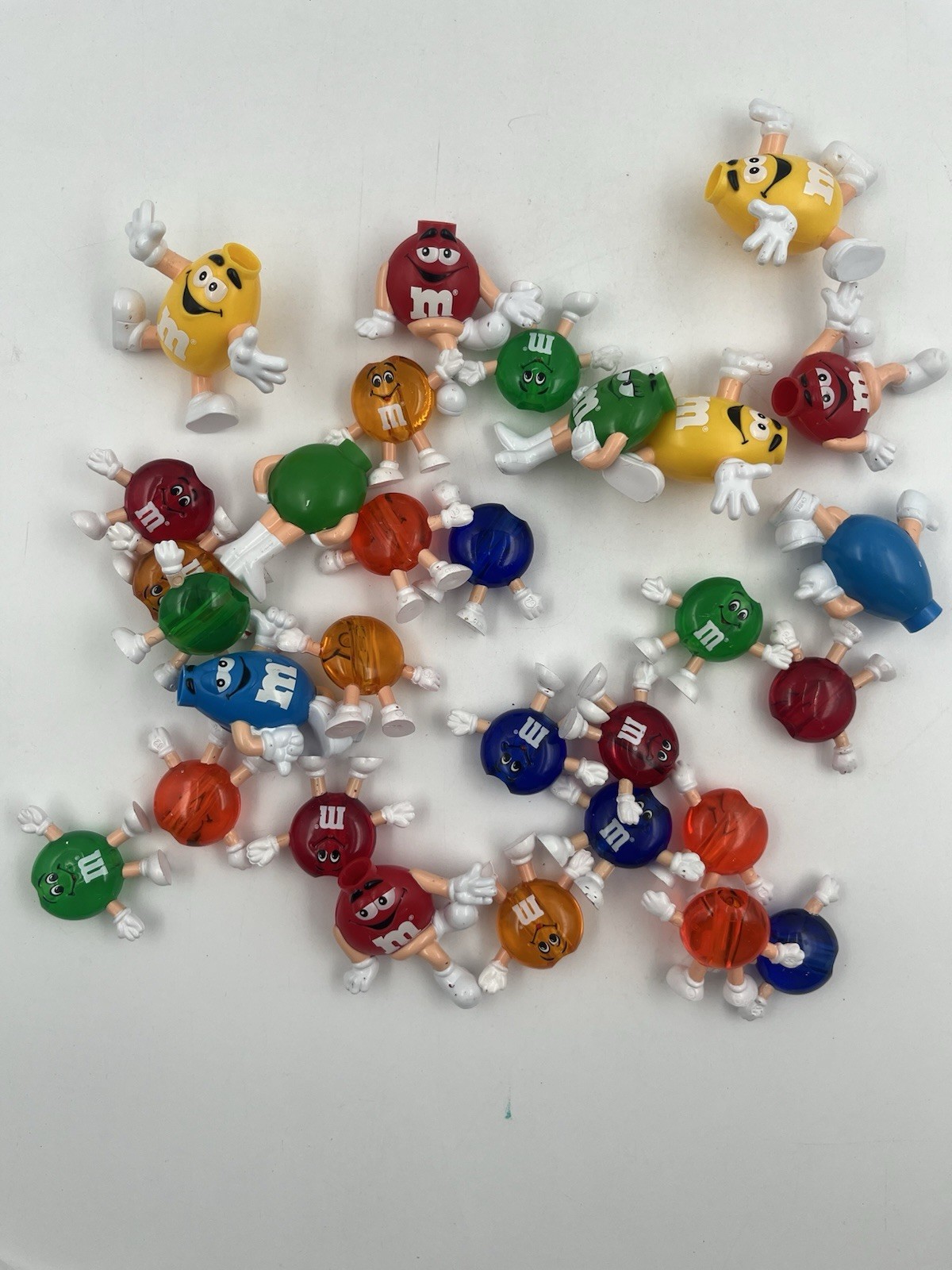 Vintage M&M Candy String Light Covers Lot Of Translucent Plastic 1990s