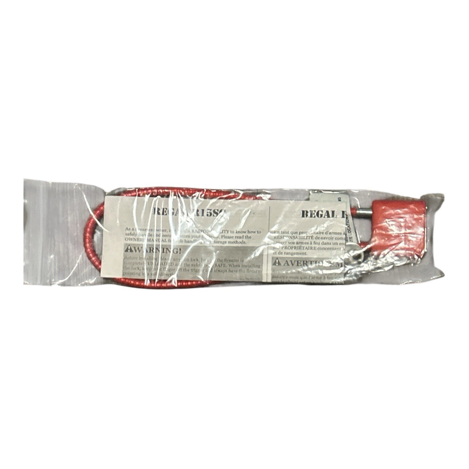 Regal Firearm Gun Safety Cable Lock R15SC3  (RED) *Brand New* 2 Keys📦