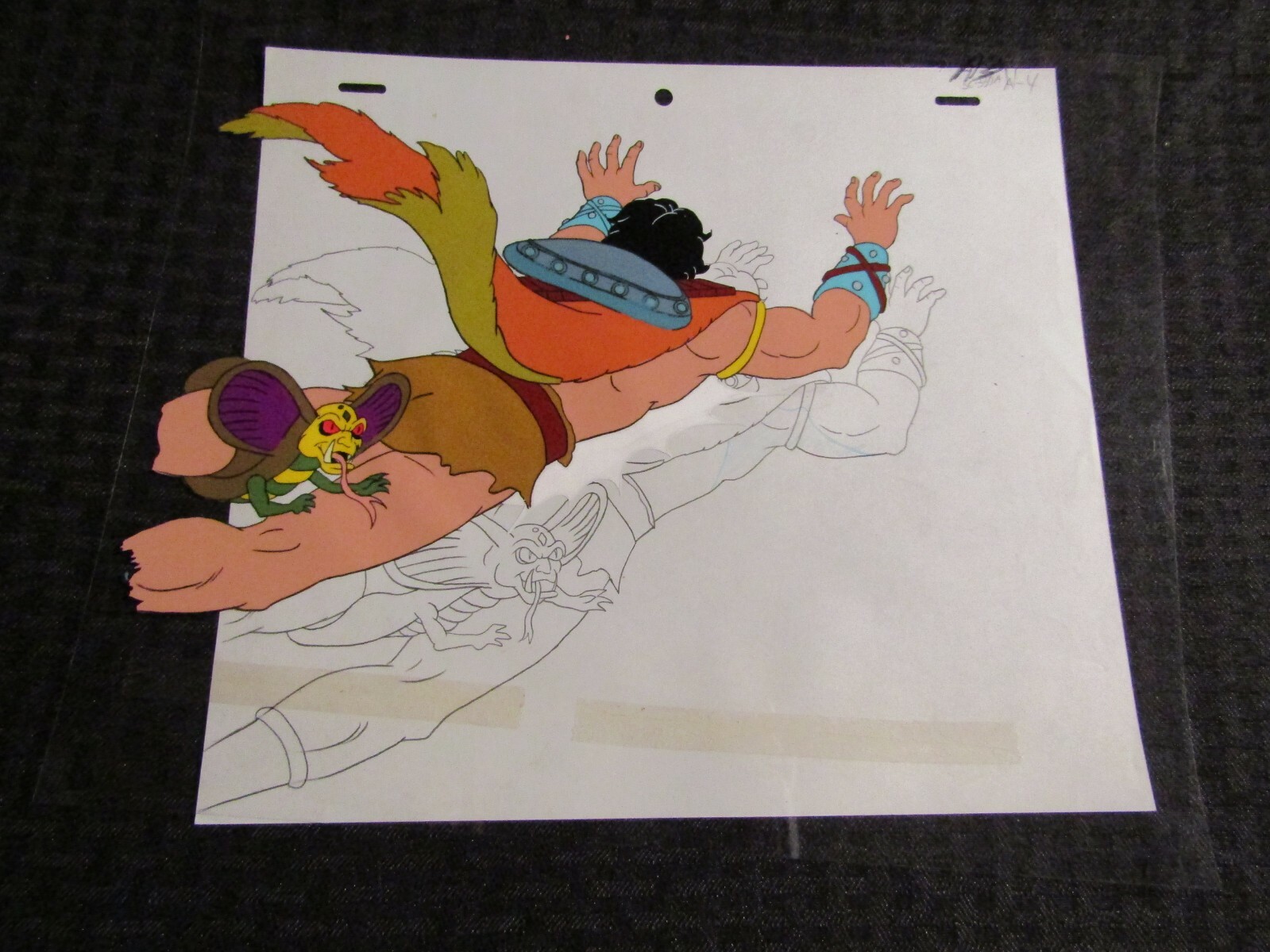 CONAN THE ADVENTURER Cartoon Animation 10.5x9" Cel 337A A-3 Diving with Dreg