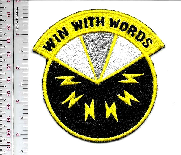 US Army 17th Psychological Op PSYOPS Battalion Win With Words vel hooksNO TARIFF
