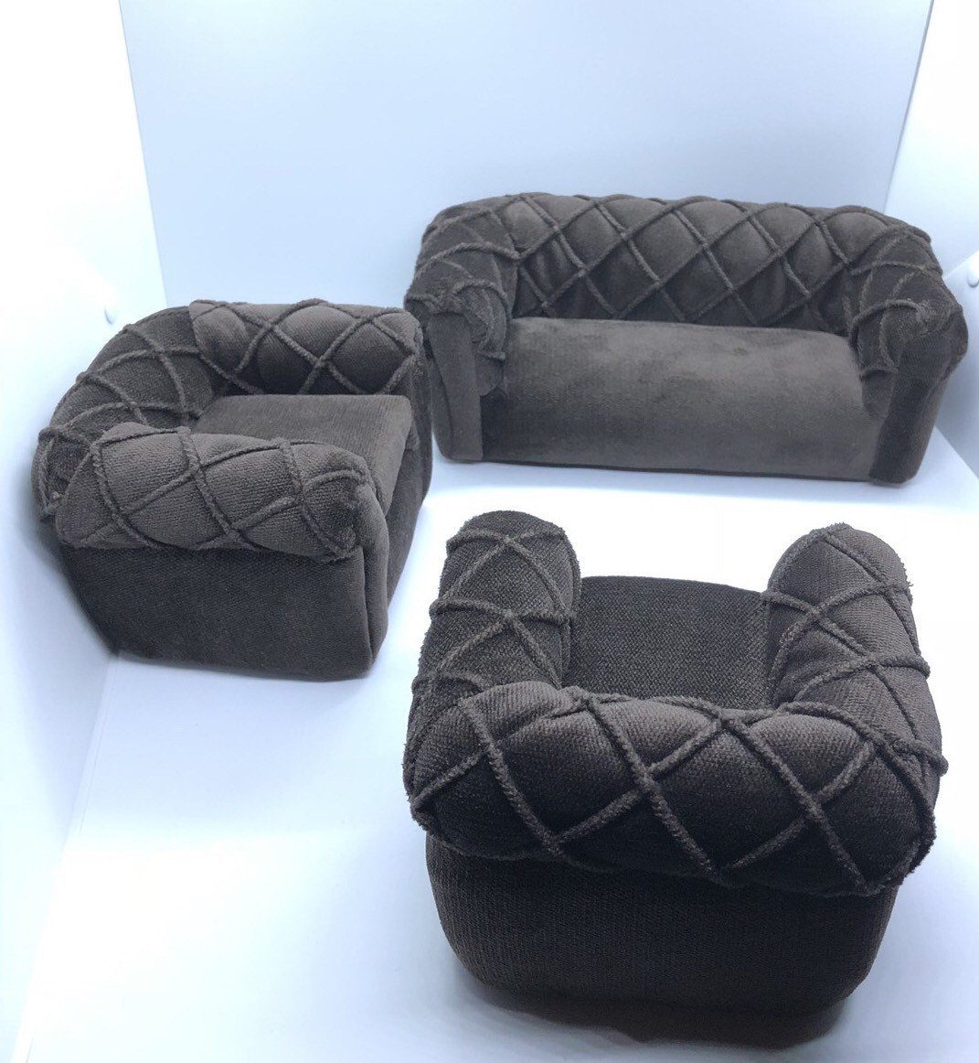 Sofa Chesterfield Mini With Armchair