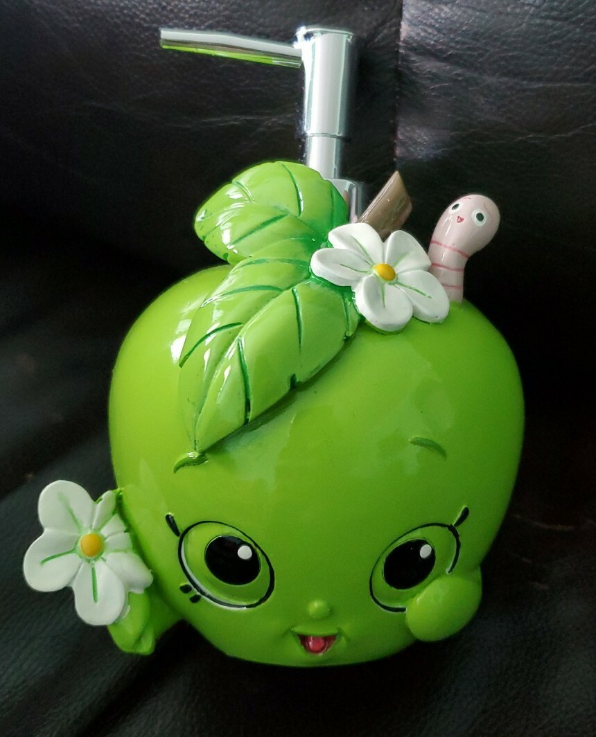 Shopkins Apple Soap Pump Bathroom Green Kids, Lotion Pump Moose New