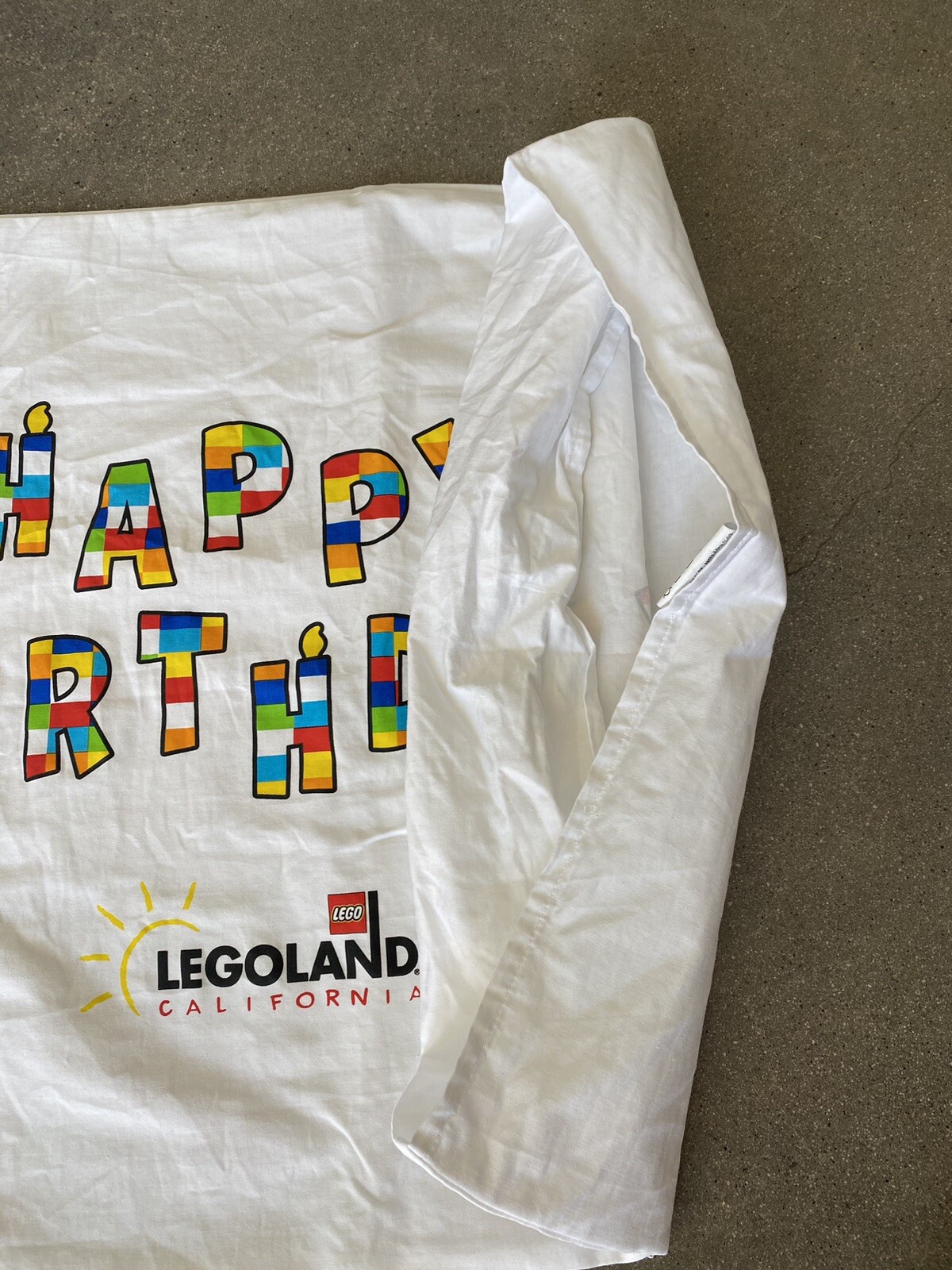 Happy Birthday Legoland pillow case