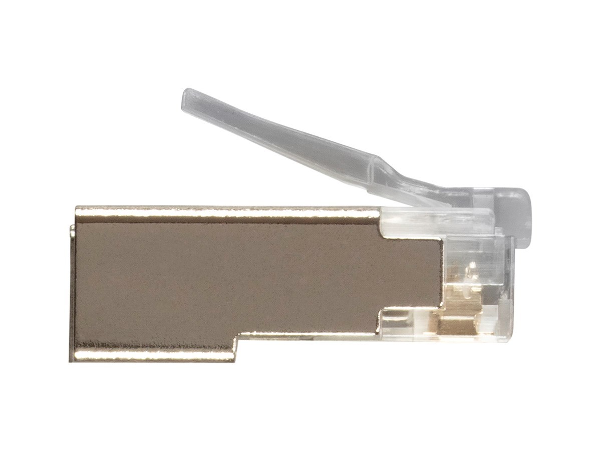 Monoprice 8P8C Shielded RJ45 Plug with Inserts for Cat6a Ethernet Cable 25pcs/pk