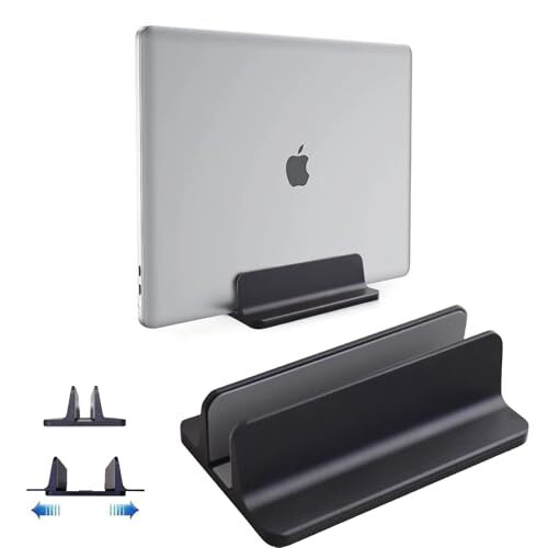 Vertical Laptop Stand Holder, Desktop Aluminum Stand for MacBook with