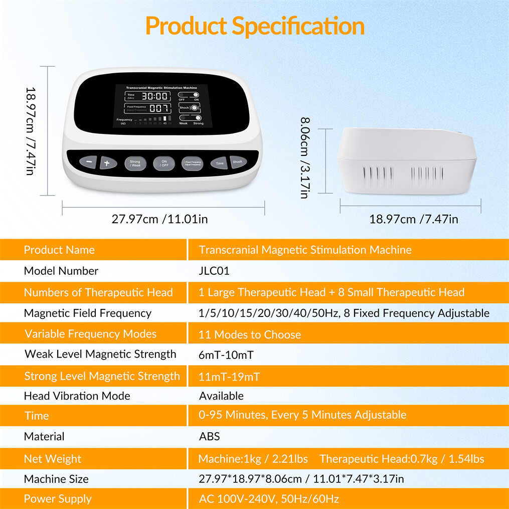 rTMS Transcranial Stimulation Machine Adjustable Strength for Depression Therapy