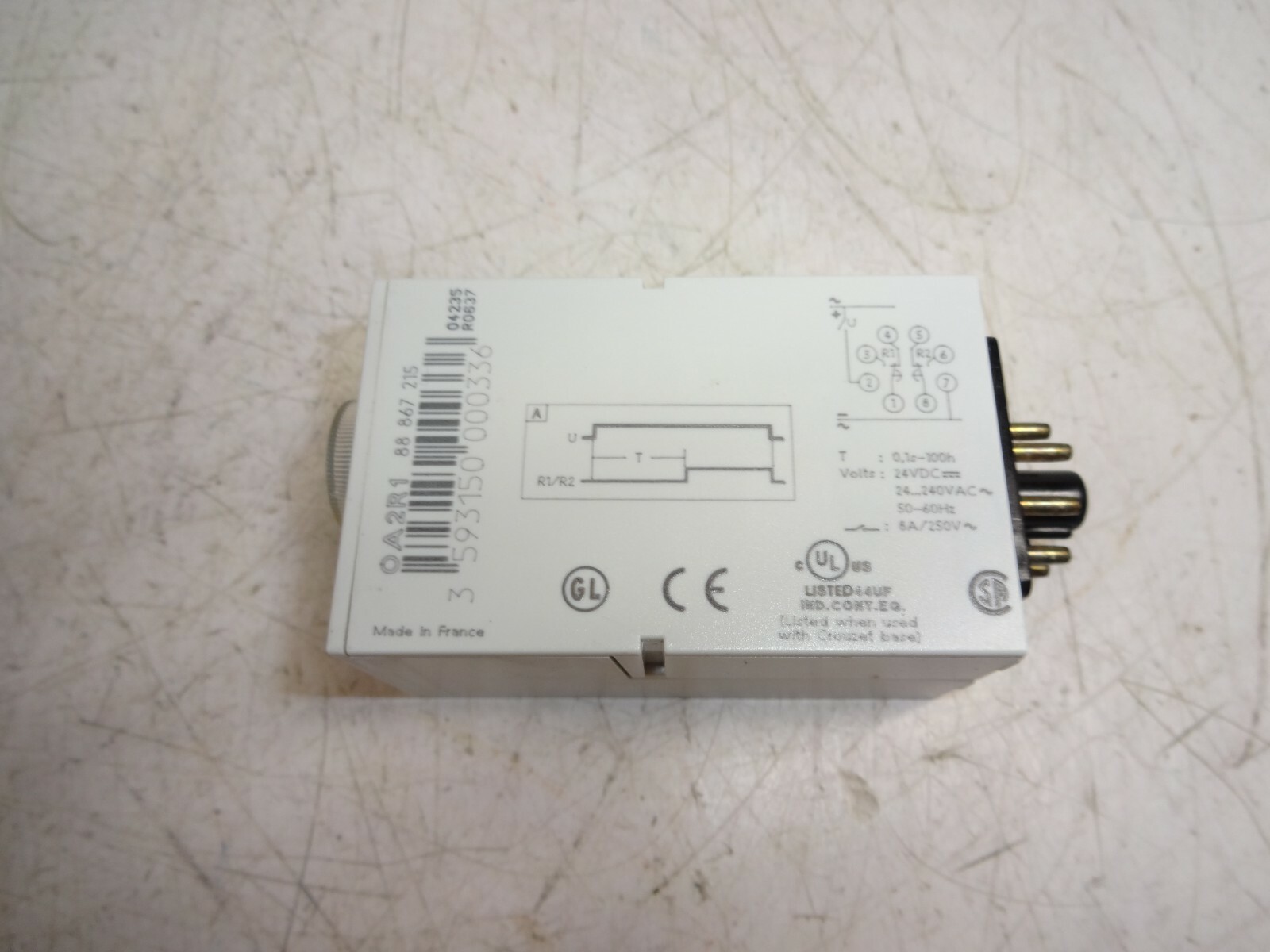 Crouzet OA2R1 8 pin Octal Multi Function Time Relay 0A2R1