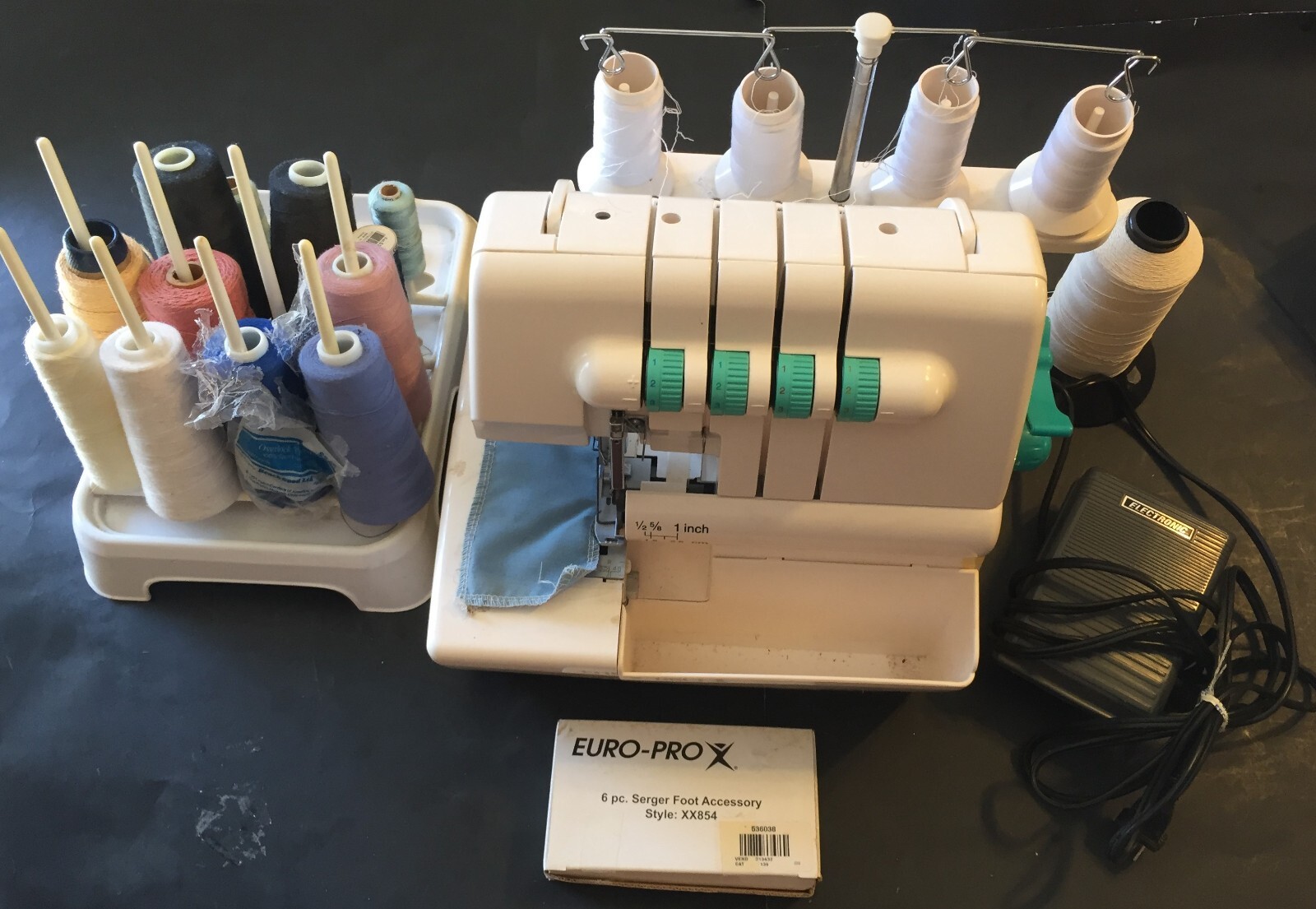 EuroPro 854h Serger Sewing with extras - please see photographs