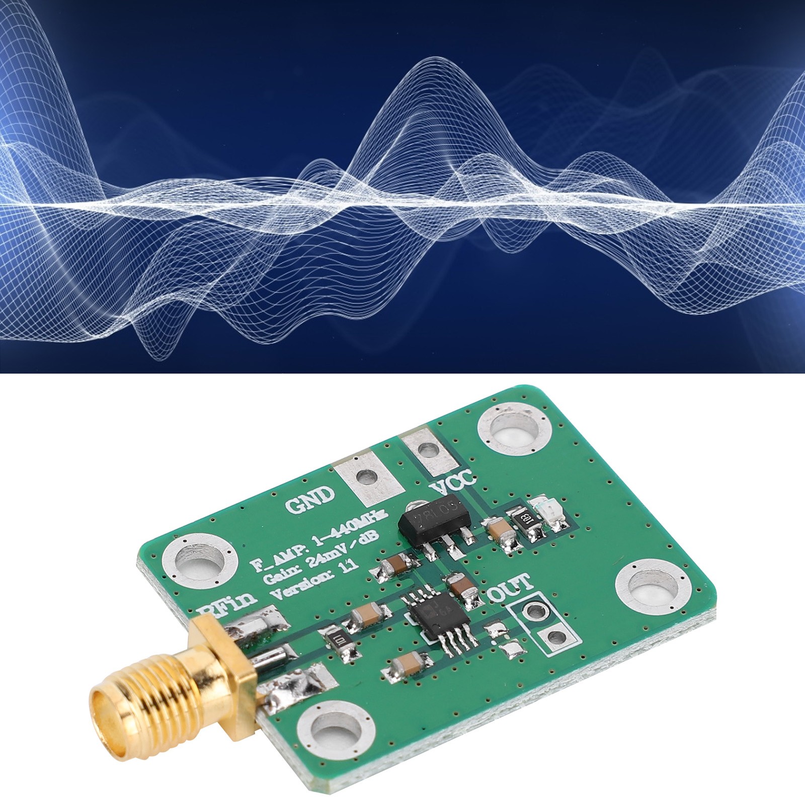 RF Power Meter Module Logarithmic Detector Board AD8310 1‑‑440 MHz