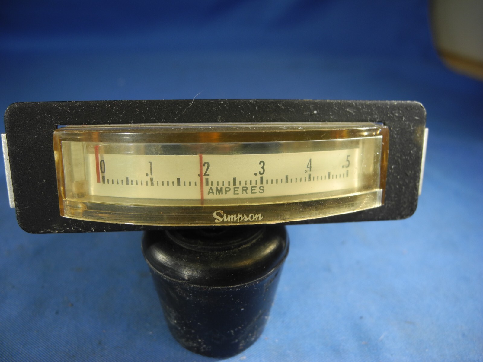 SIMPSON 0-.5 Amperes Edgewise PANEL METER (Free Ship!)