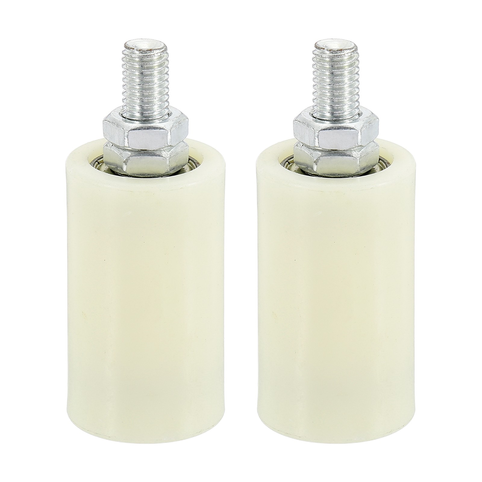 1Set Slide Gate Guide Roller 2.8" Adjustable Nylon Roller, White