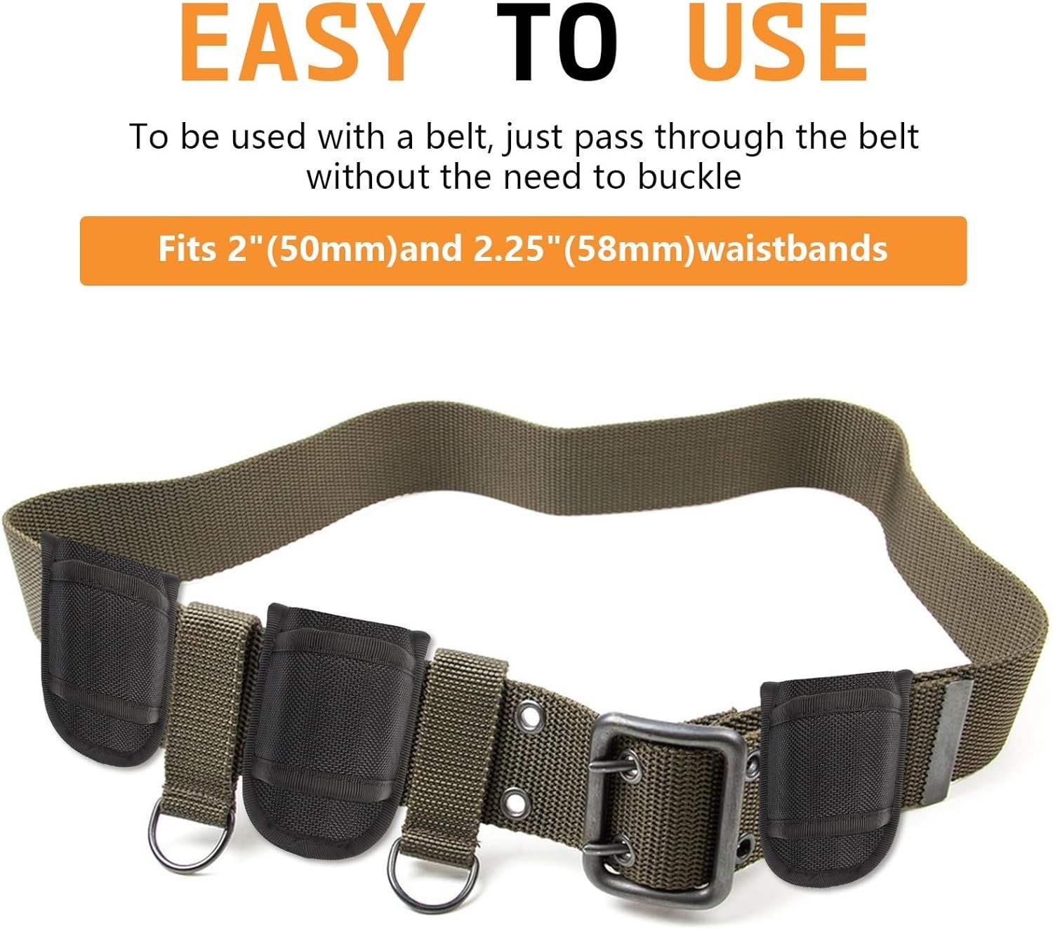 Flashlight Holster for Duty Belt, Open Top D Cell Compact Light Holder Case