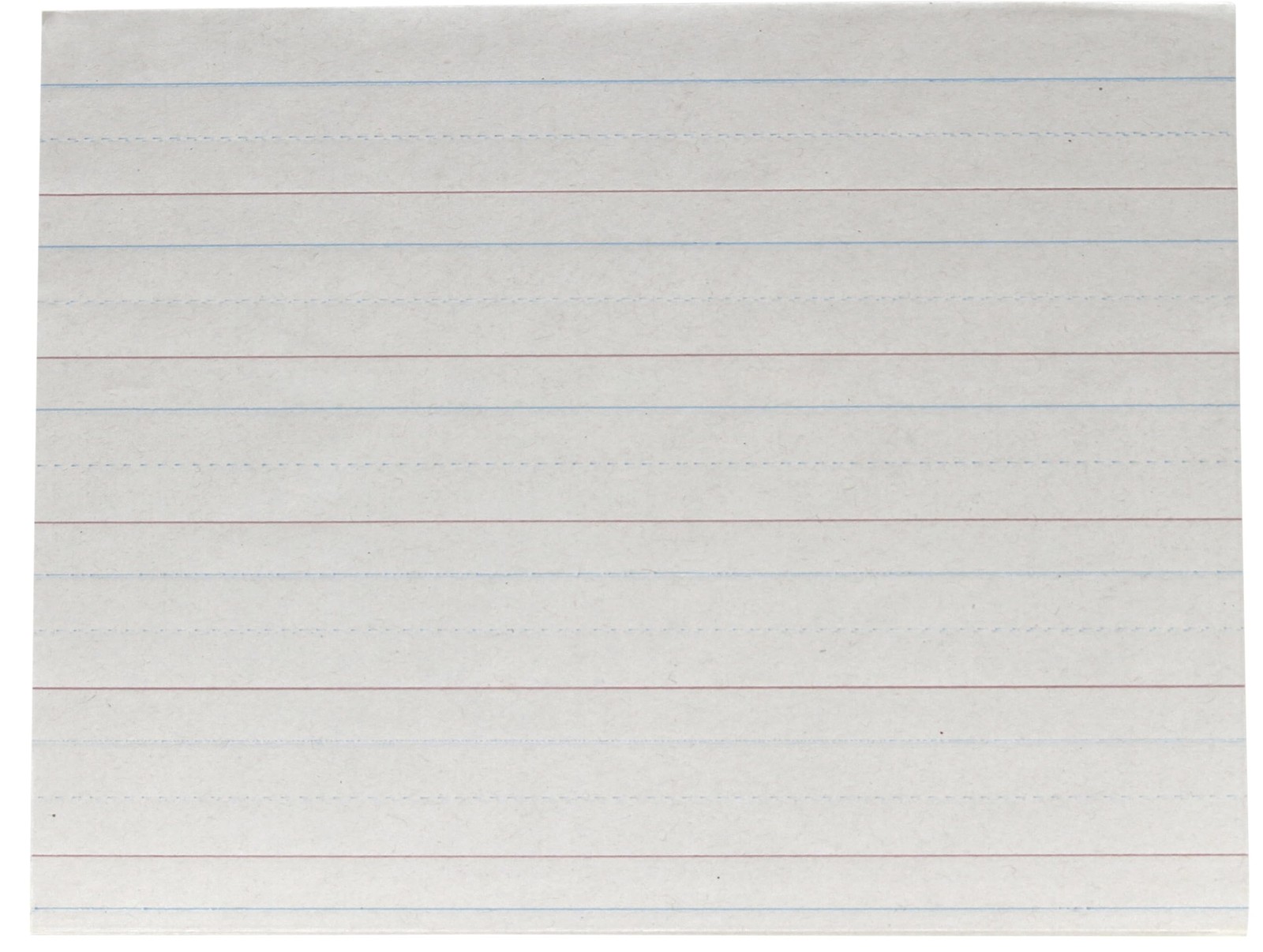 Red & Blue Newsprint Paper 1 Inch Ruled 11x81/2 Inch White 500 Sheets