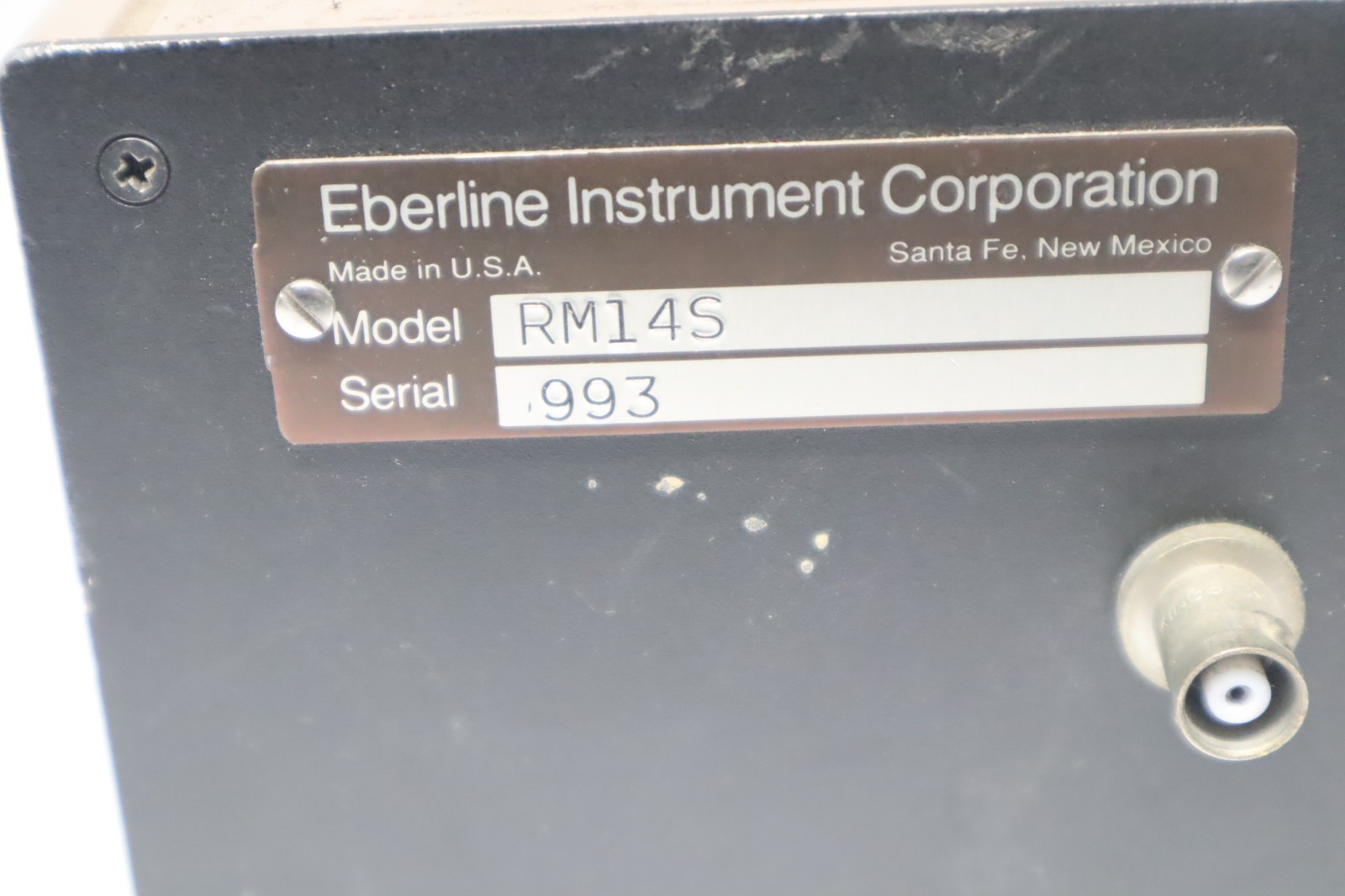 Eberline RM-14S Count Rate Meter And Attached Holder