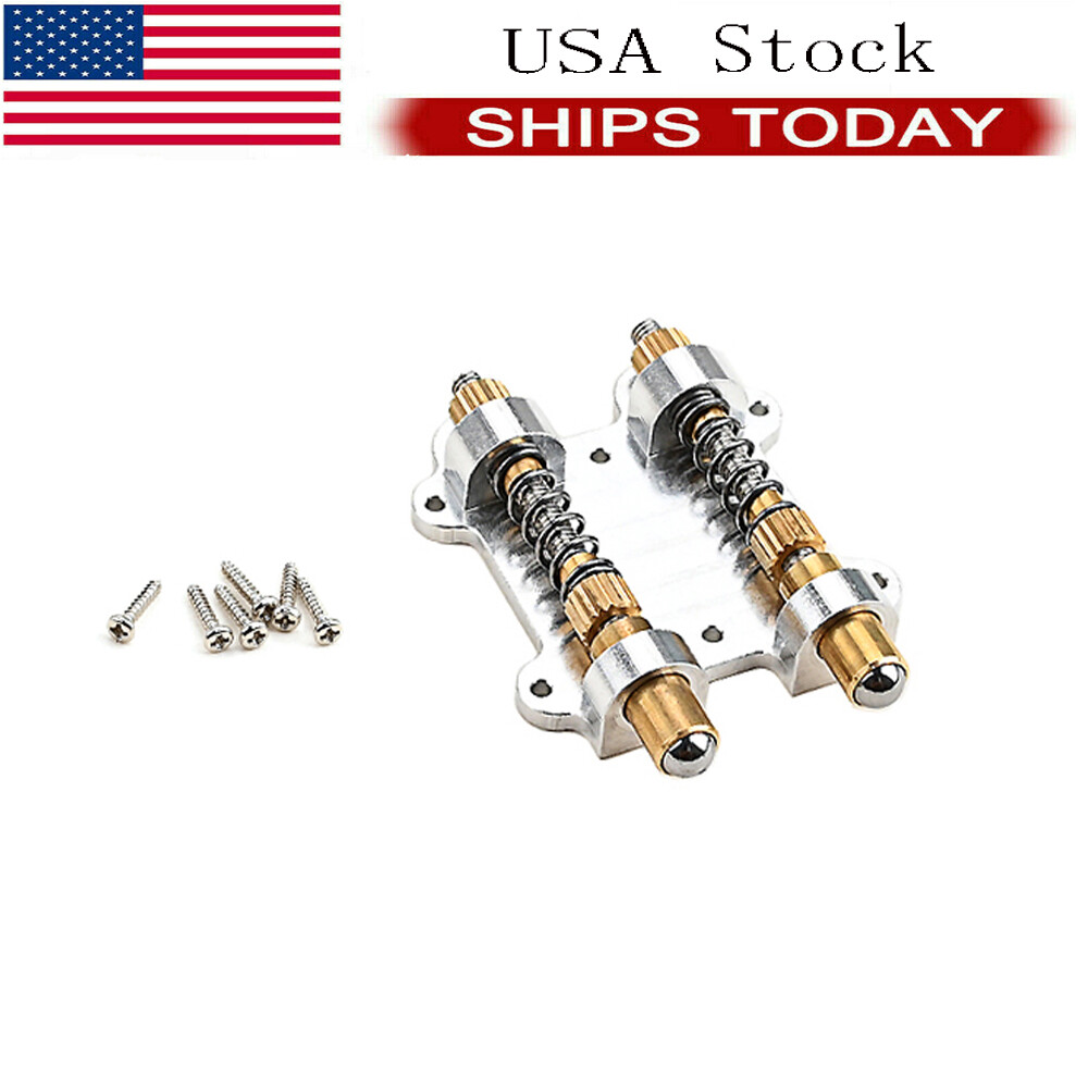 Dual-Brass-Rod Trem Stopper Guitar Tremolo Bridge Stabilizer Arming Adjuster