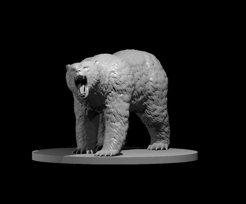 Brown Bear Monster Manual 28mm Scale DND D&D Tabletop Mini