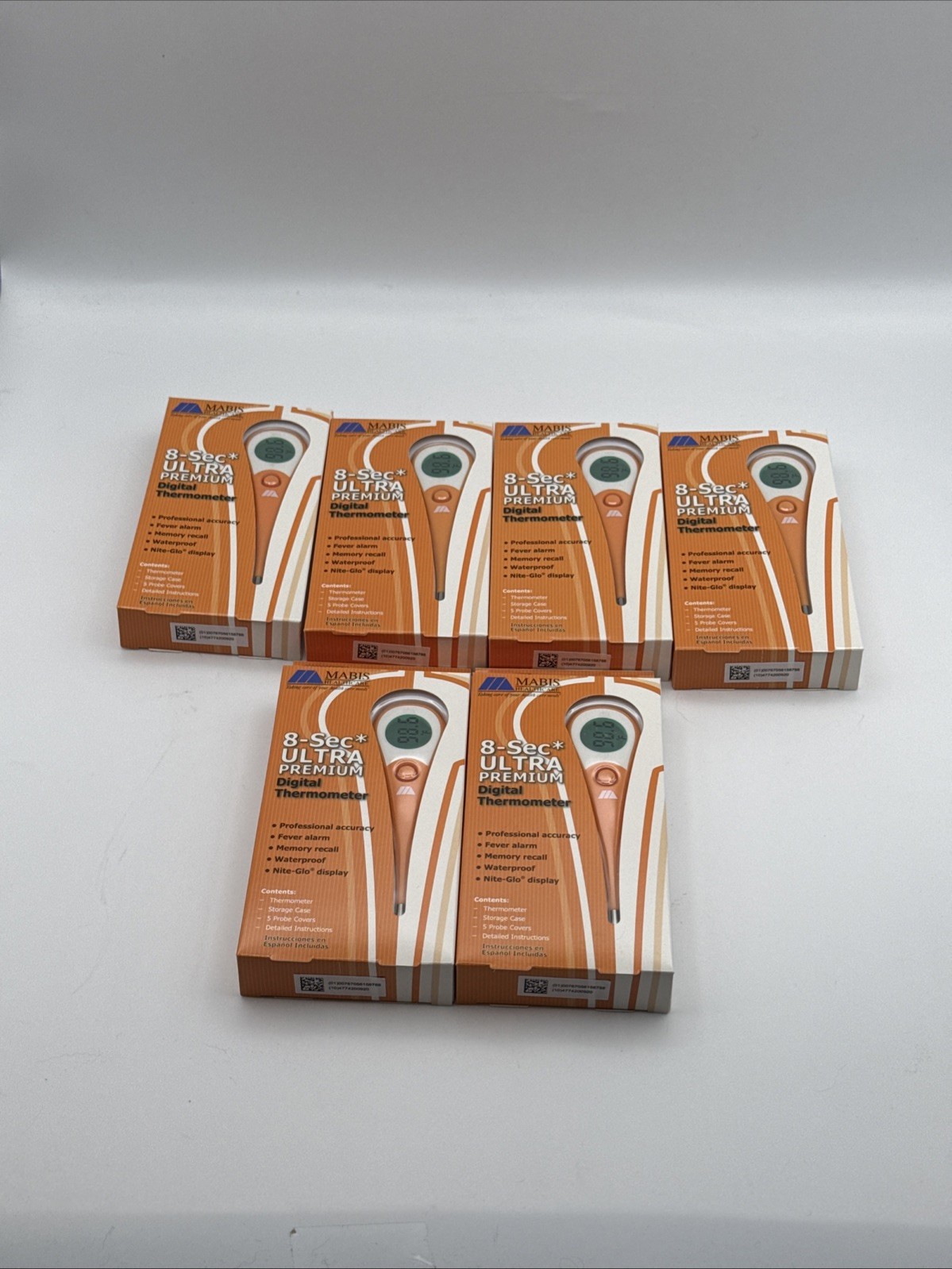 6 Pack- DMI 8-Second Ultra Premium Digital Thermometer
