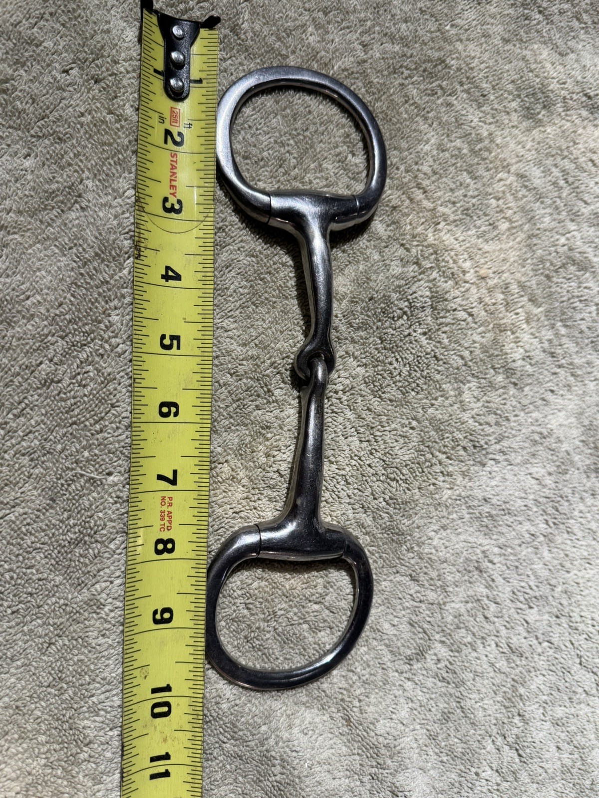Korsteel Stainless Steel Jointed Eggbutt Snaffle