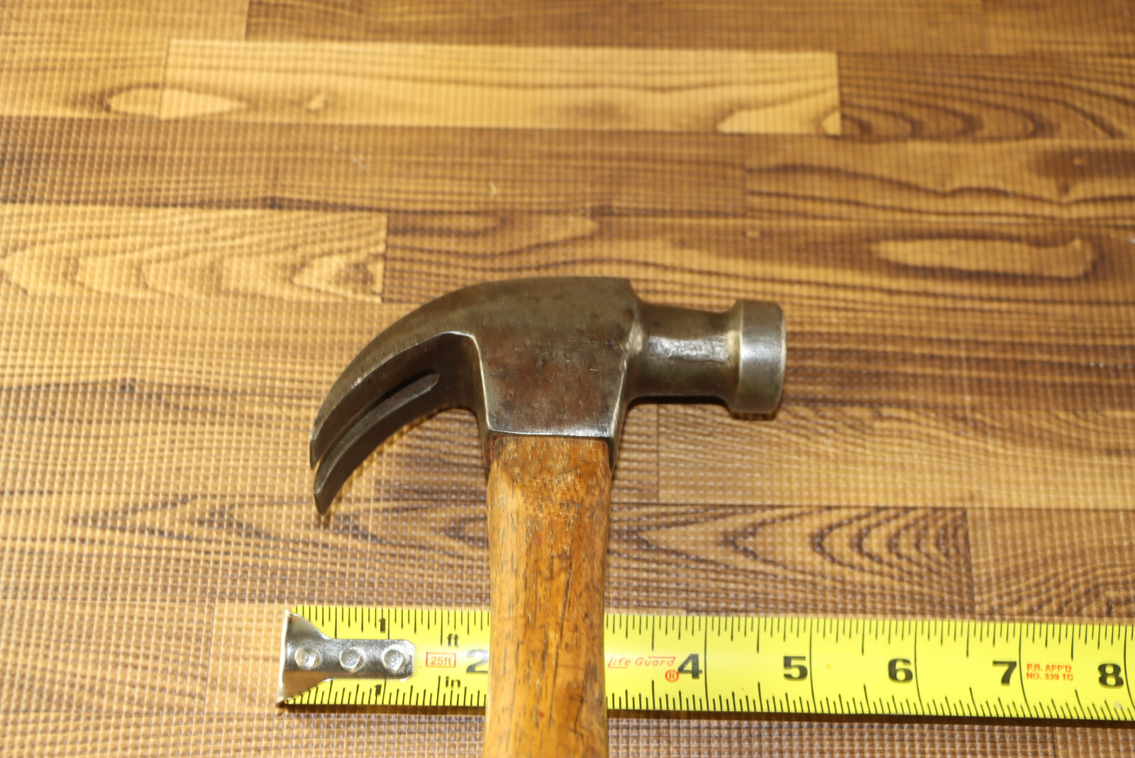 Vintage CLIPPER Claw Bell Hammer Wood Handle