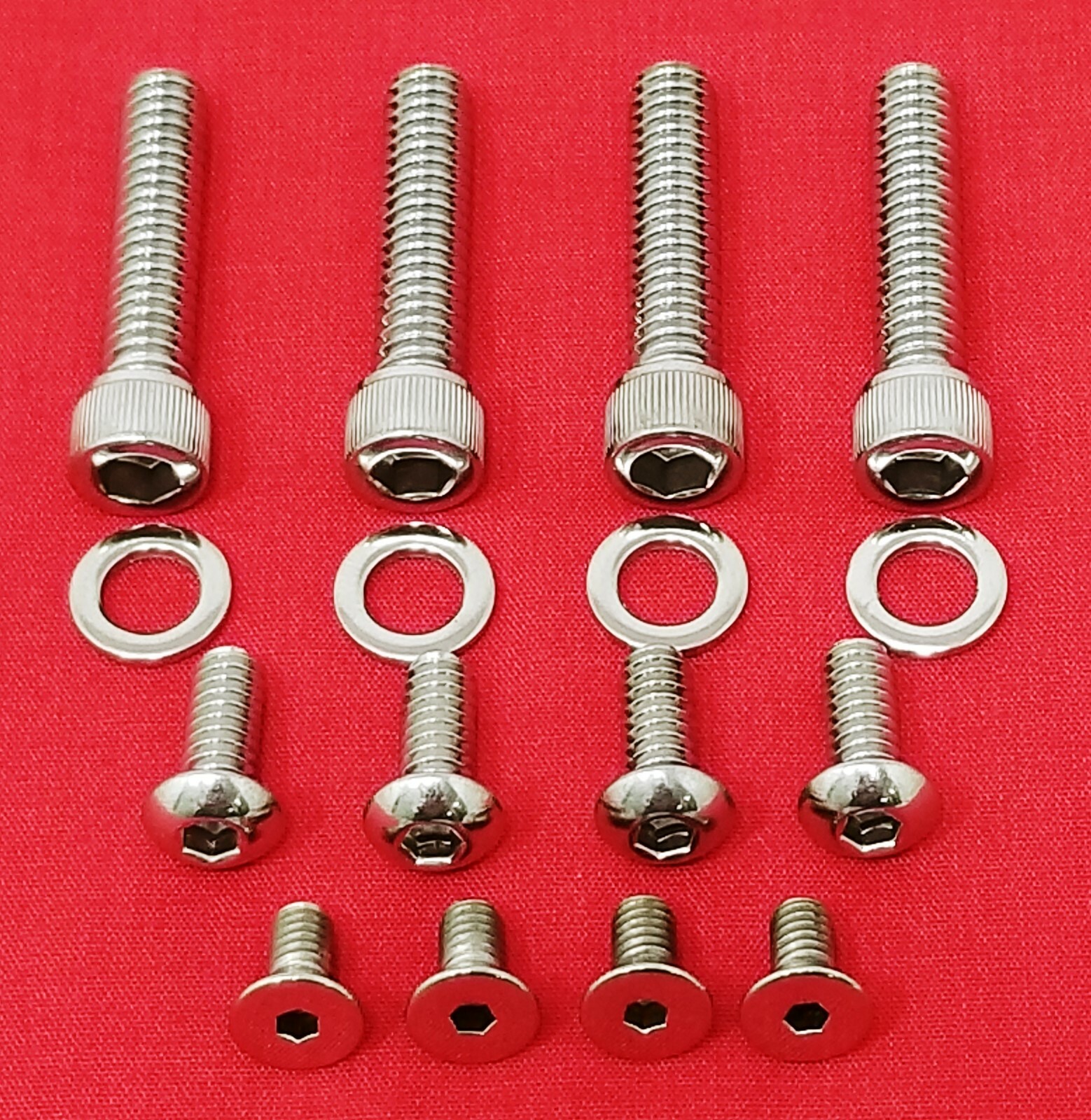 HARLEY 1996 & UP HANDLEBAR SWITCHES & CONTROL LEVERS STAINLESS ALLEN BOLT KIT
