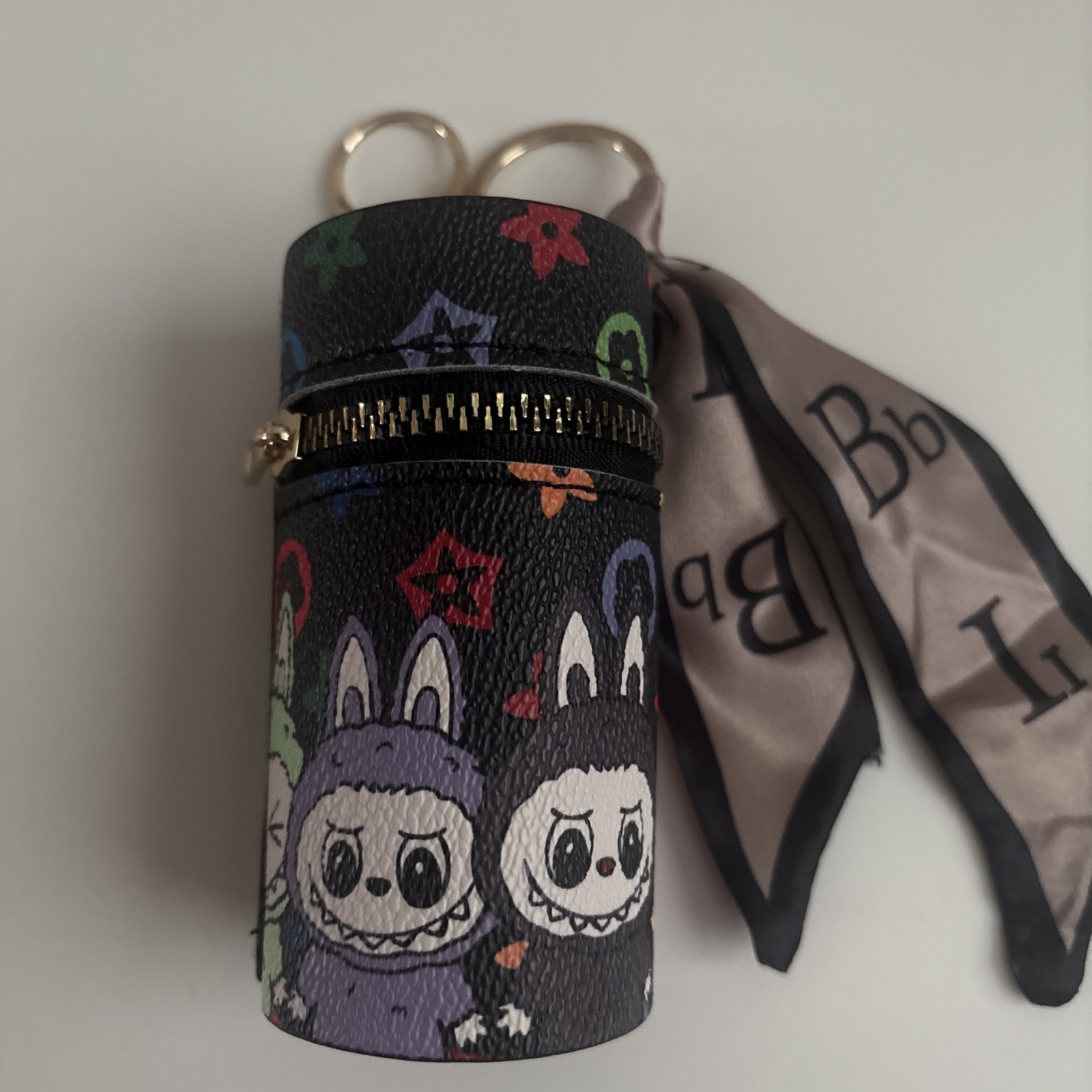 Keychain Lipstick  Bag Barrel Purse Charm Coin Purse Scarf Accessories NWOT