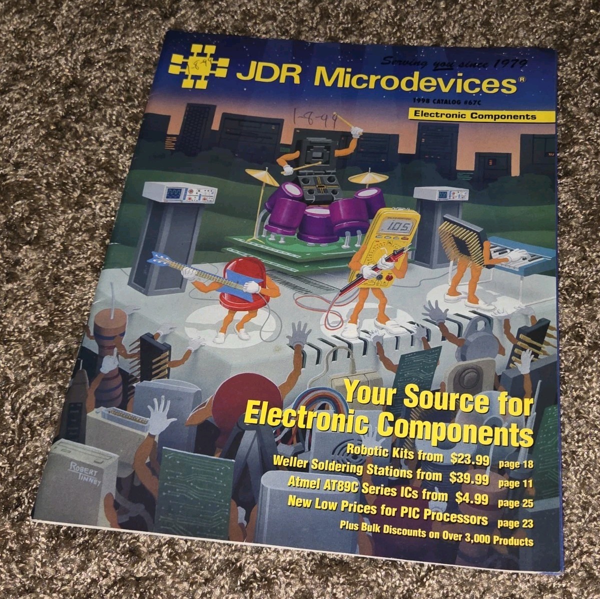 JDR MICRODEVICED 1998 CATALOG #67C ELECTRONIC COMPONENTS Robotics Soldering
