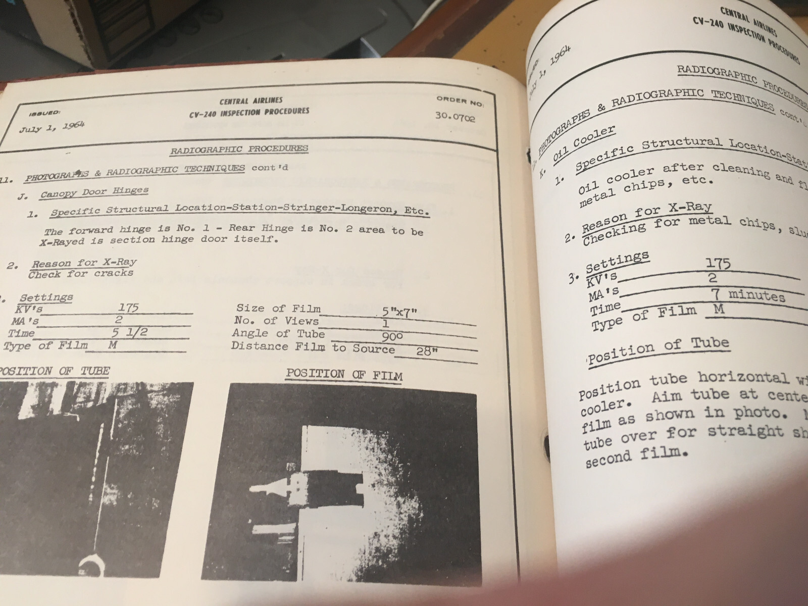 Convair CV-240 Inspection Procedures