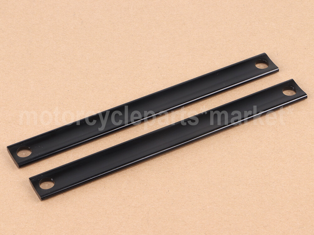 Black Fork Panel Accent Strips Molding Trim For Harley Heritage Softail Classic