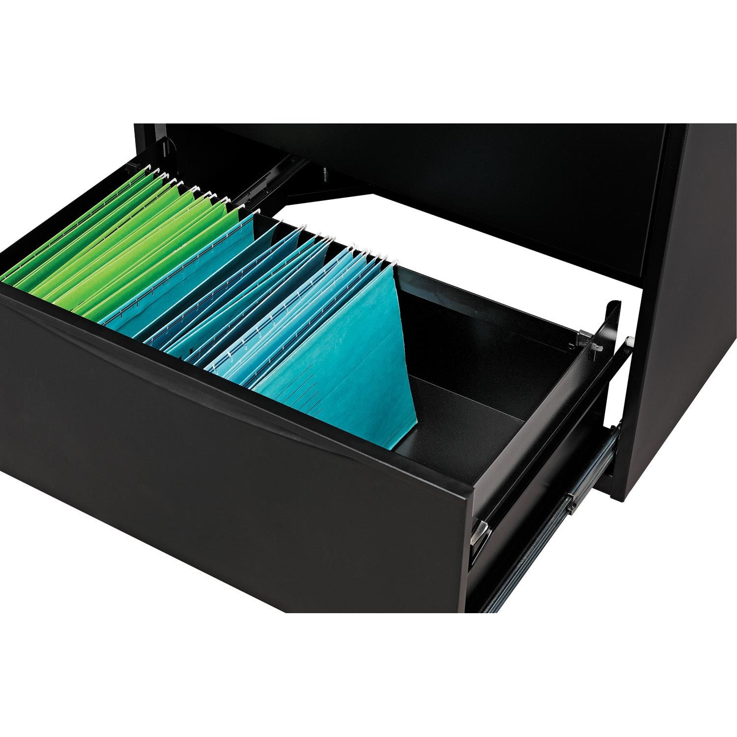 30"W Premium Lateral File Cabinet 5 Drawer Black
