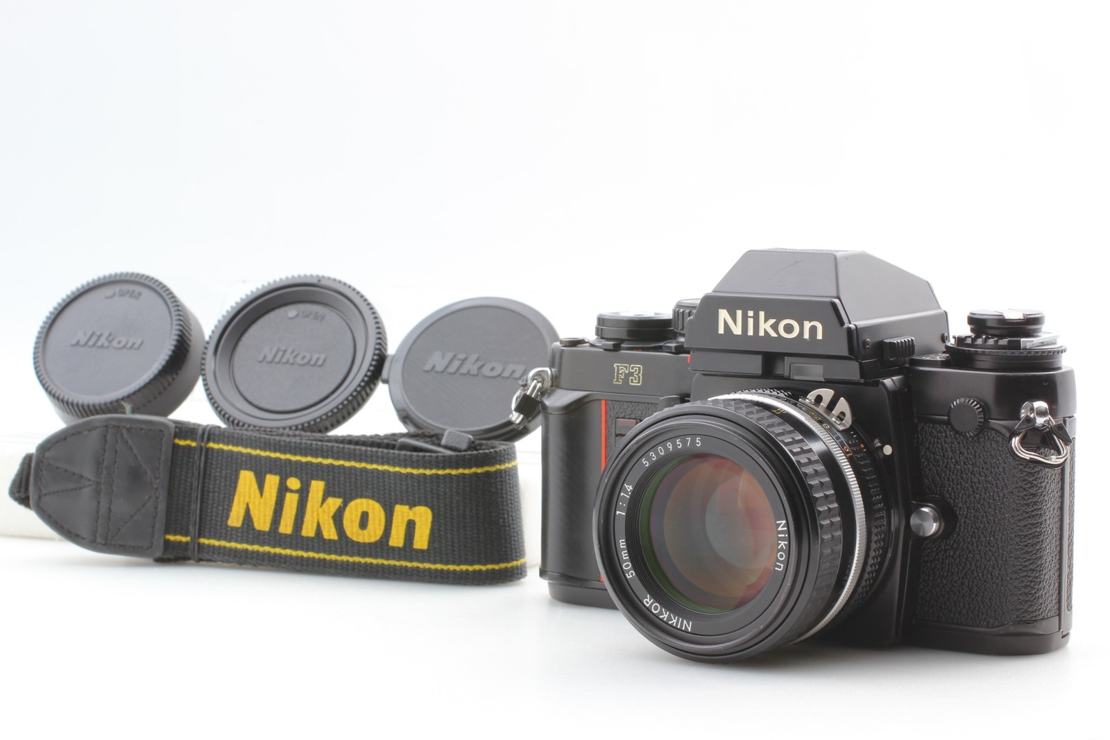 ⏯️[Near MINT] Nikon F3 Eye Level 35mm Film Camera Ai-s 50mm f1.4 Lens From JAPAN