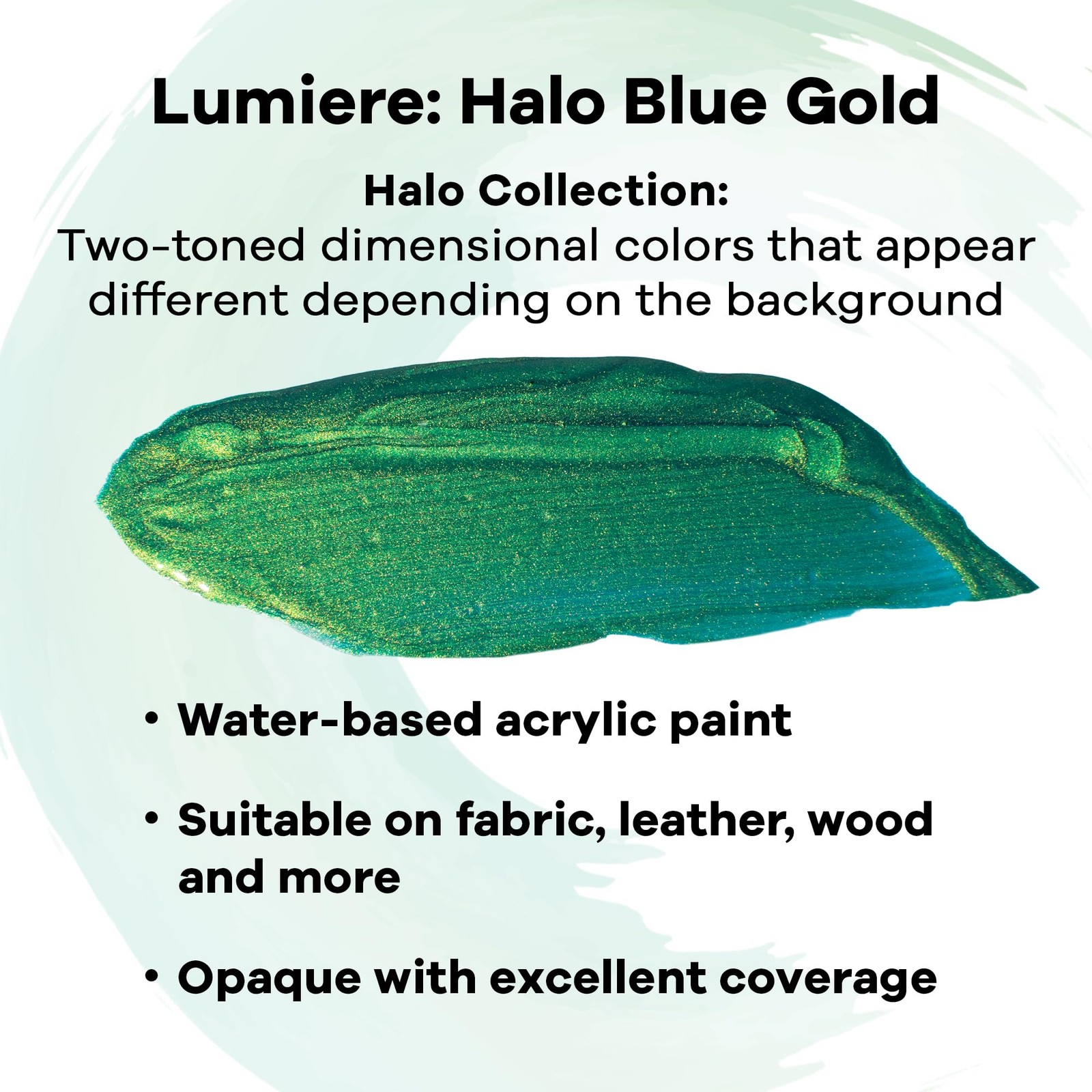 Jacquard Lumiere Metallic Shimmer Paint Halo Blue 2.25 Fl Oz Craft Supply