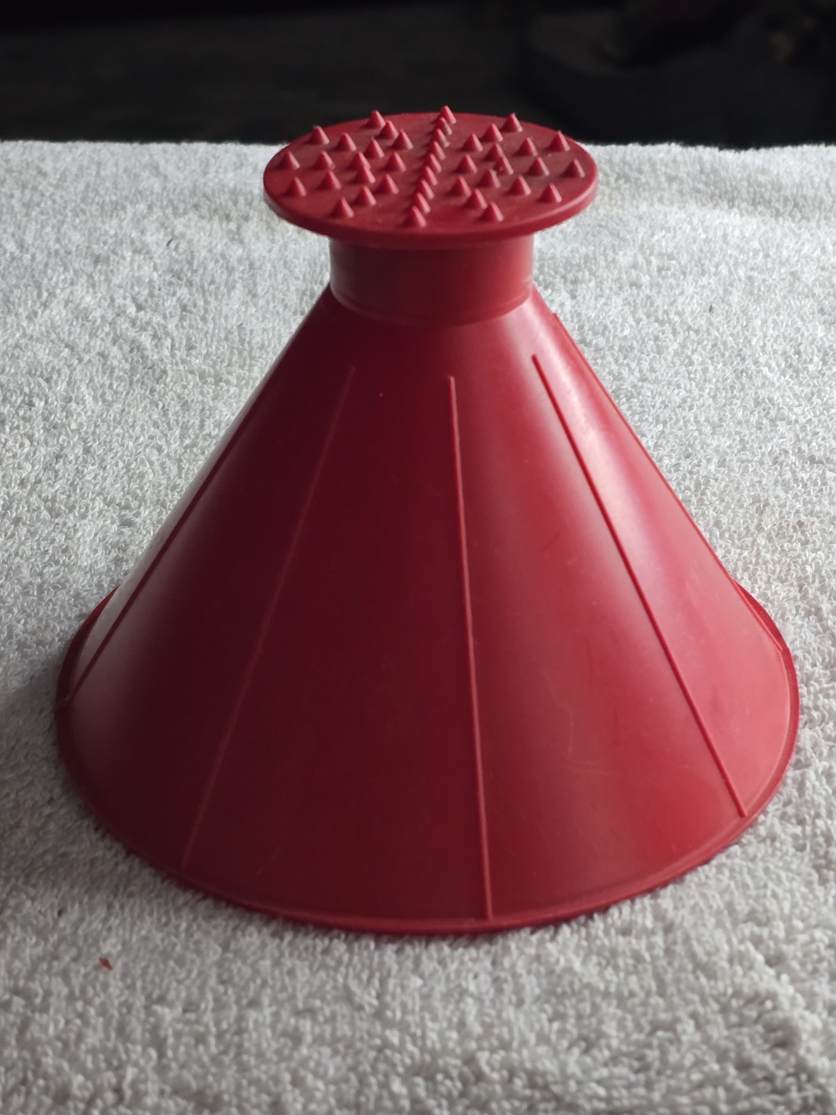 NEW! Vintage Scrape•A•Round Windshield Ice Snow Scraper Plastic Cone