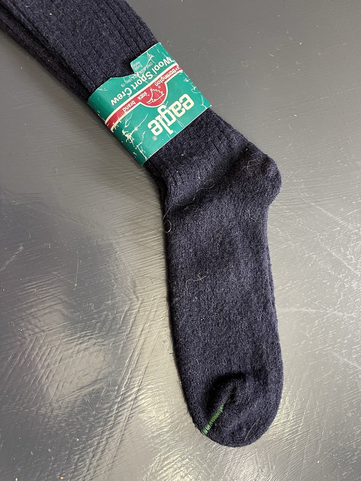 Eagle Wool Navy Crew So Is 85% Wool NWT Size 10-15