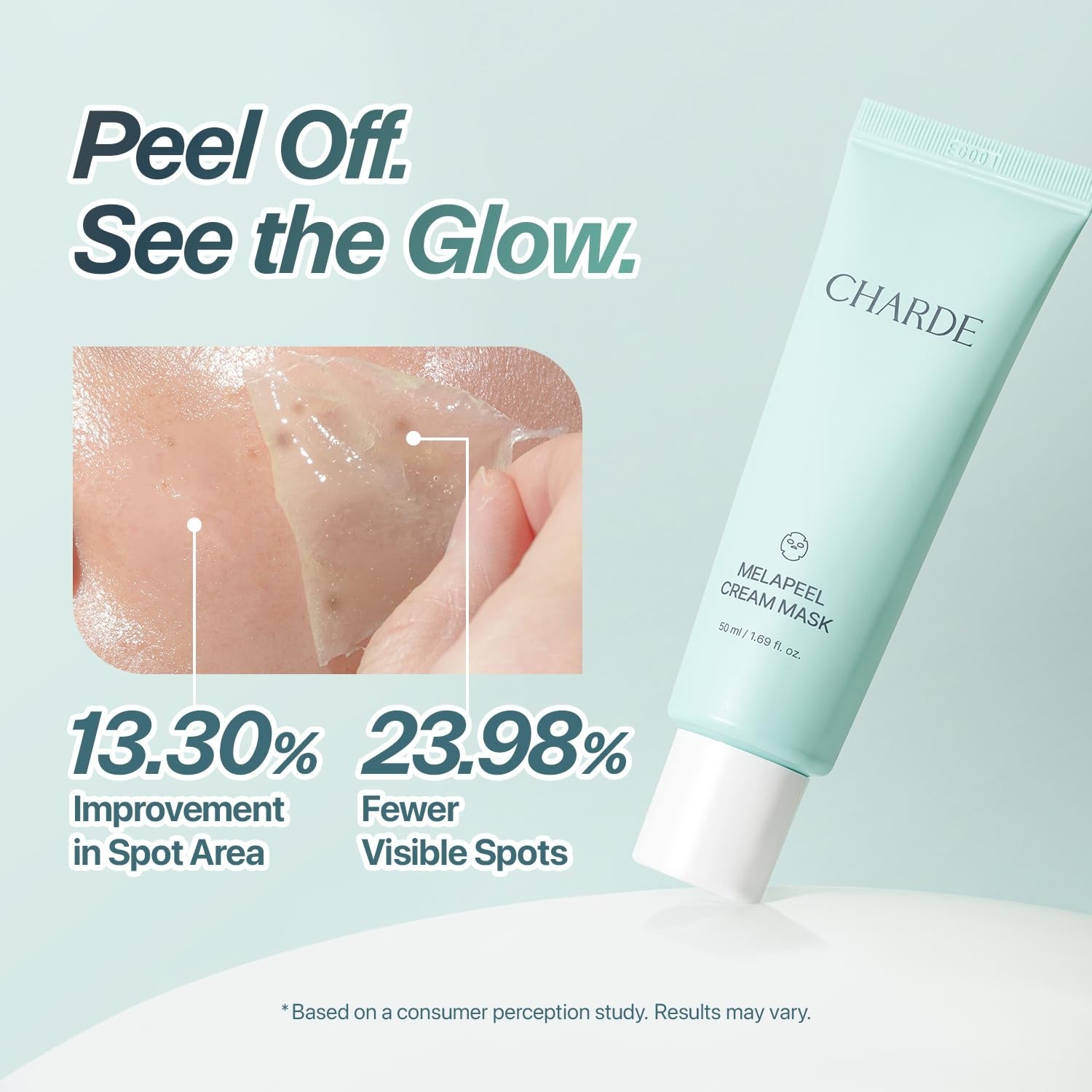 Peel Off Cream Mask for Dark Spots 50ml CHARDE Cream-to-Clear Brighter Skin