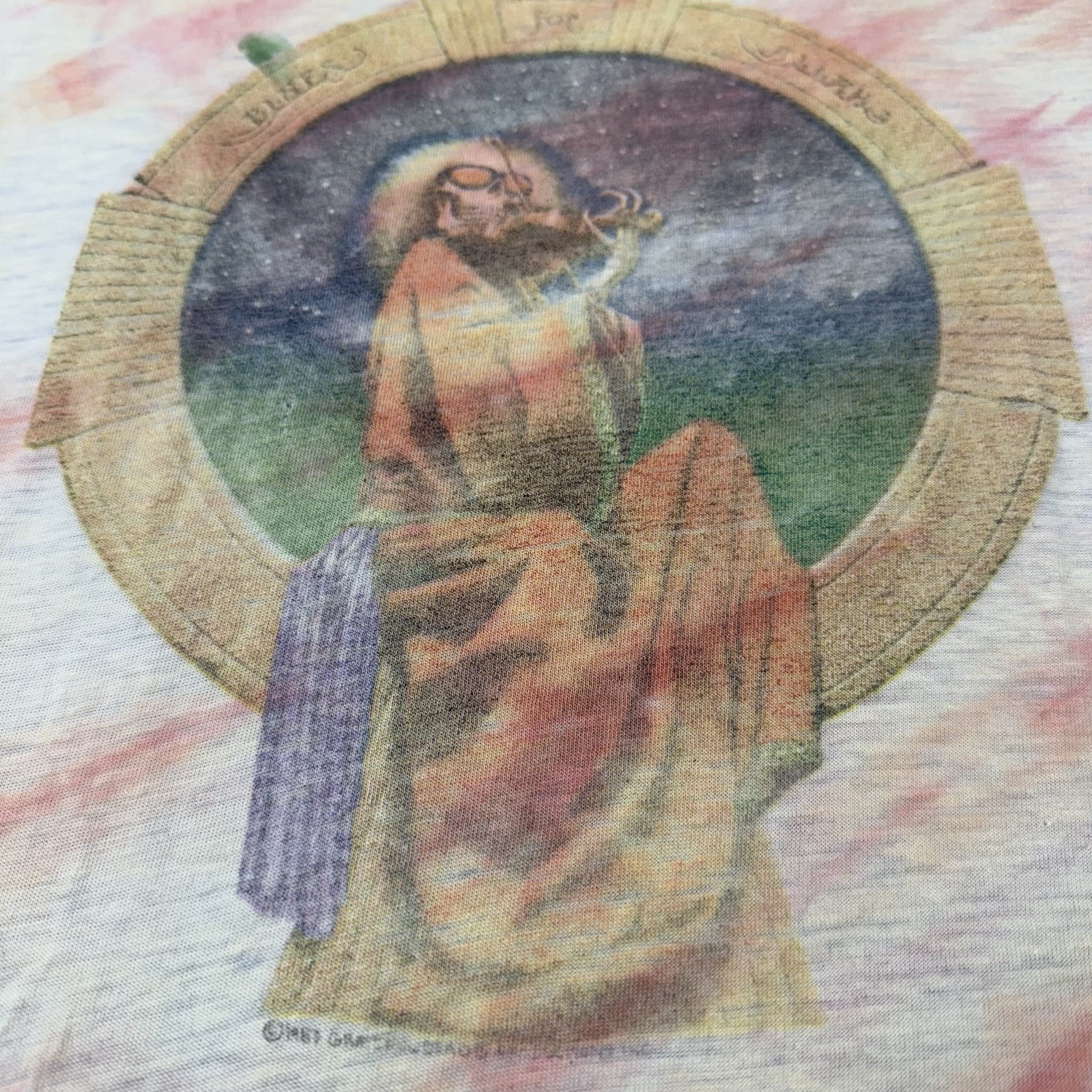 Vintage 87’ Grateful Dead Mens S/M Shirt ‘Blues For Allah’ Single Stitch Tie Dye
