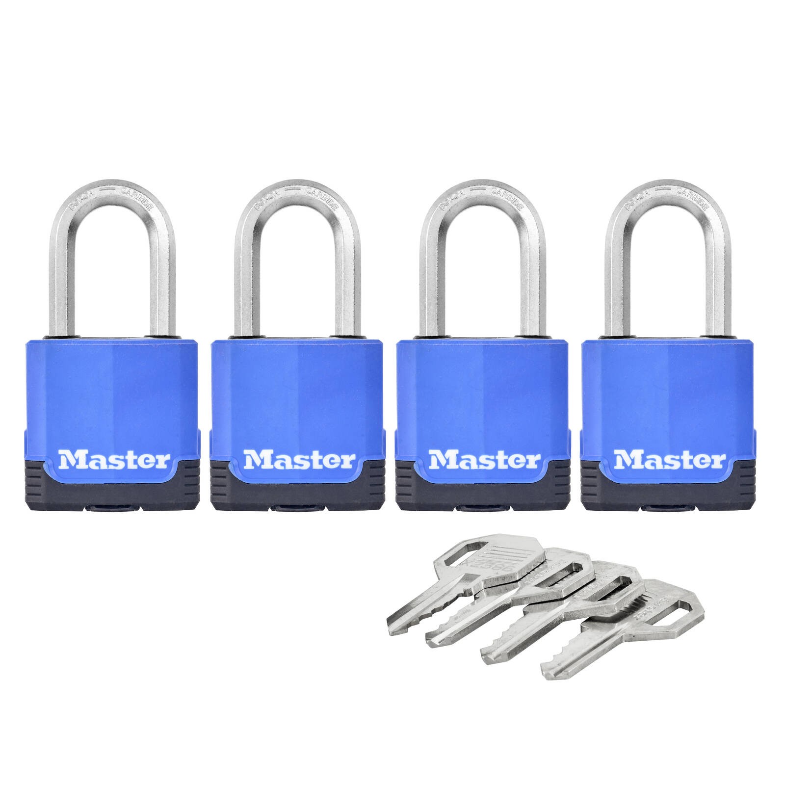 Master Lock 45mm Excell Covered Padlock - 4 Pack