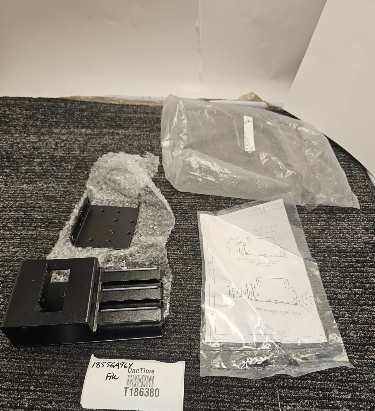 Commscope FL2-FLMT0350-B Flush Mount Hardware Black For FL2-24RPNL-B Panel