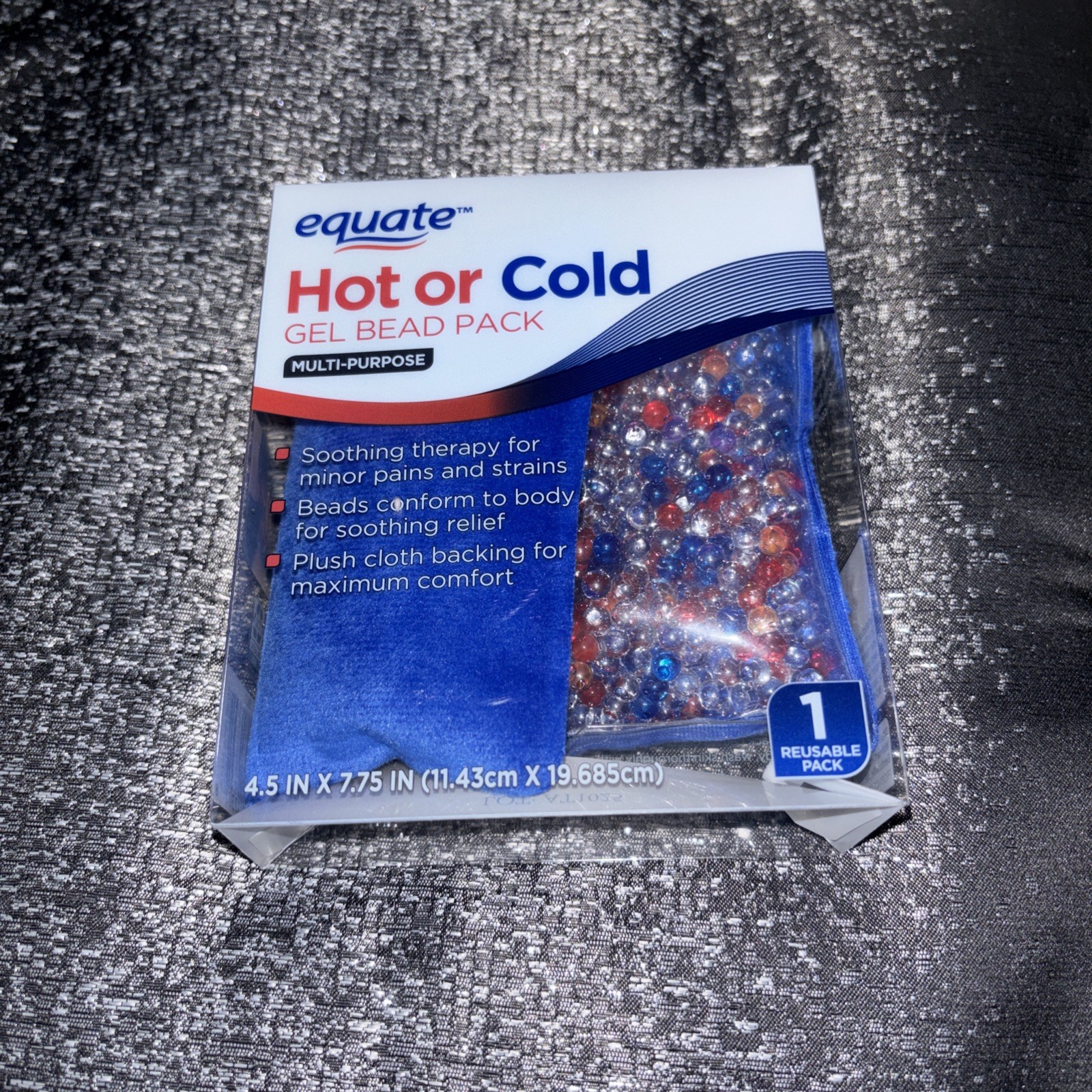 Equate Multi-Purpose Hot or Cold Gel Bead Pack, 4.5" x 7.75"
